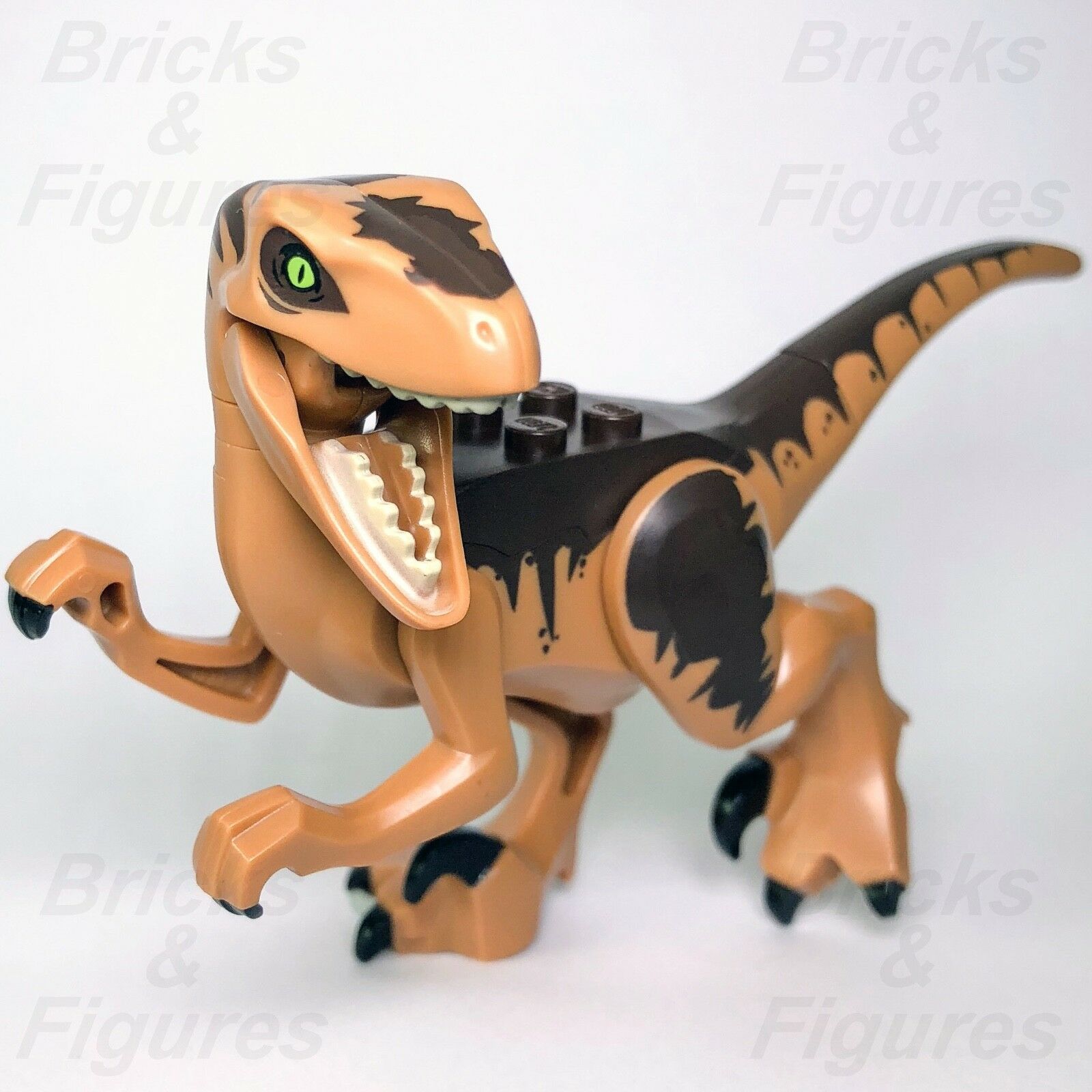 New Jurassic World LEGO Dark Brown Raptor Fallen Kingdom Dinosaur 75932 Bricks Figures