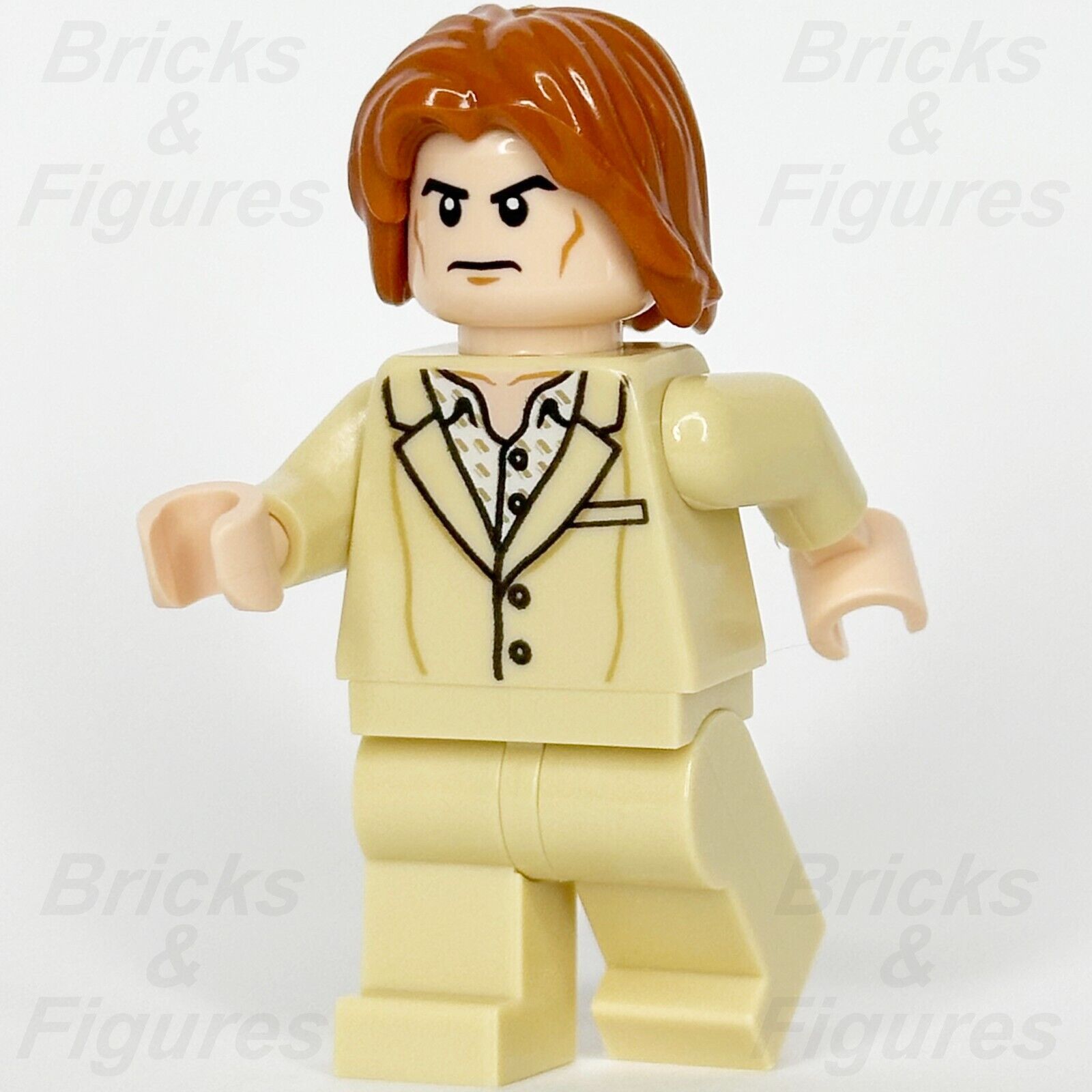 LEGO Super Heroes Lex Luthor Minifigure Dawn of Justice DC Tan Suit 76046 sh222 - Bricks & Figures