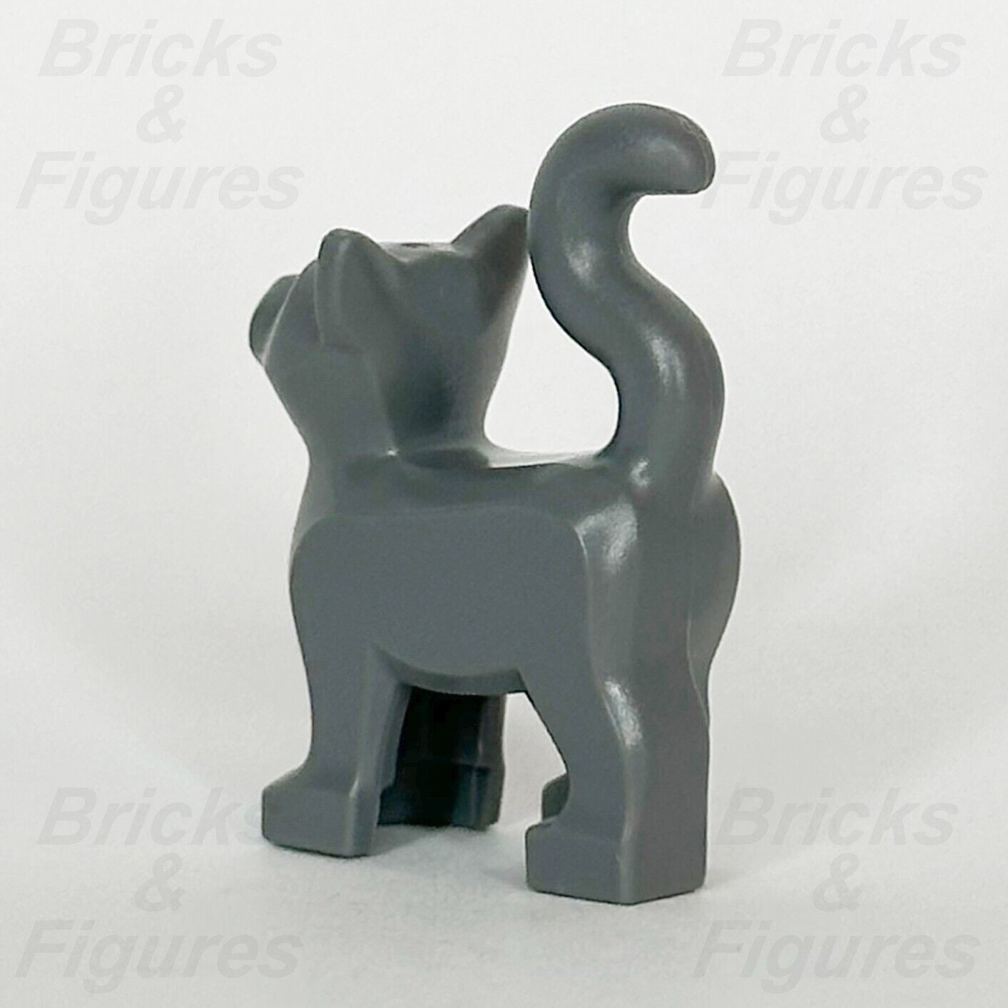 LEGO City Dark Bluish Grey Cat Animal Minifigure Part Nougat Nose 60382 40608 - Bricks & Figures