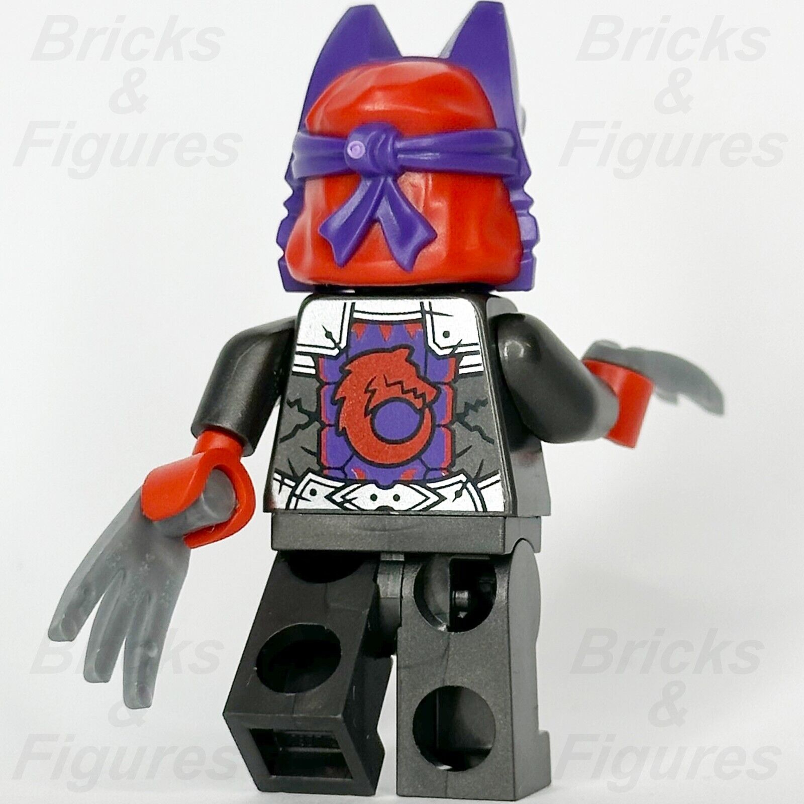 LEGO Ninjago Wolf Mask Warrior Minifigure Dragons Rising Season 2 30675 njo895 - Bricks & Figures