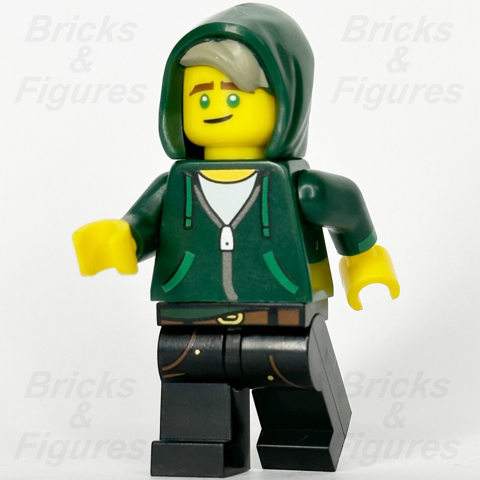 LEGO Ninjago Lloyd Garmadon Minifigure Dark Green Hoodie Movie coltlnm07 minifig - Bricks & Figures