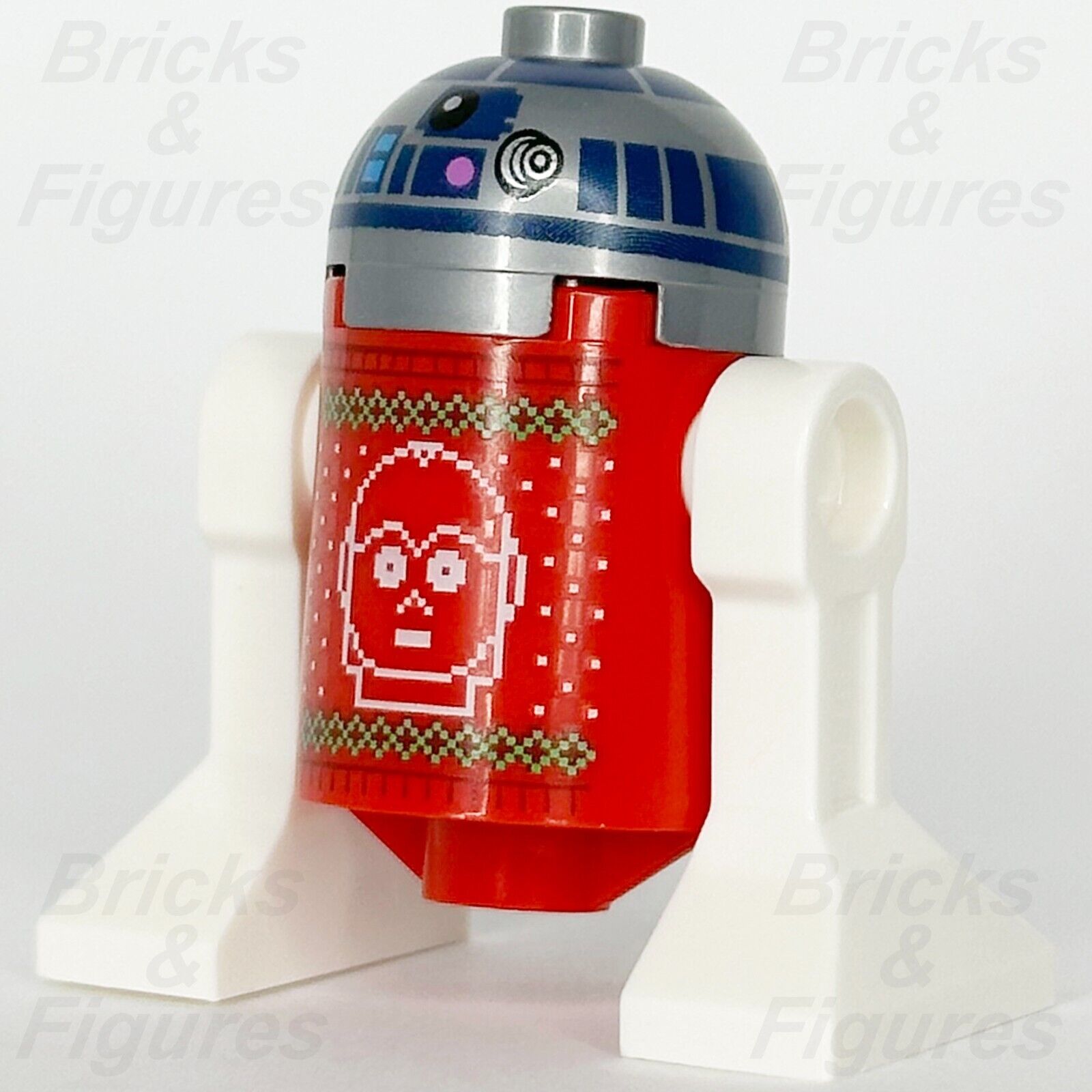 LEGO Star Wars R2-D2 Minifigure Astromech Droid Holiday Sweater C-3PO Face 75340