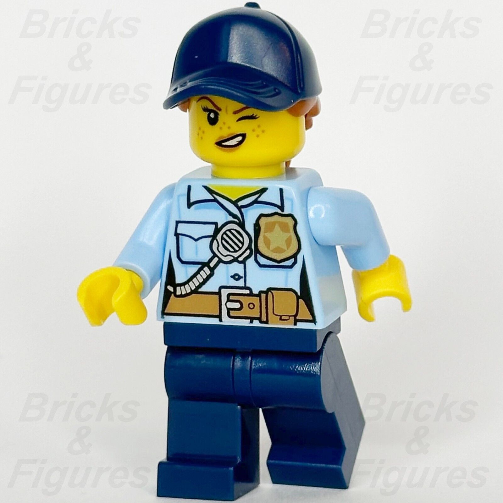 LEGO City Police Officer Minifigure Police Town Female Ponytail 60246 cty1125 - Bricks & Figures