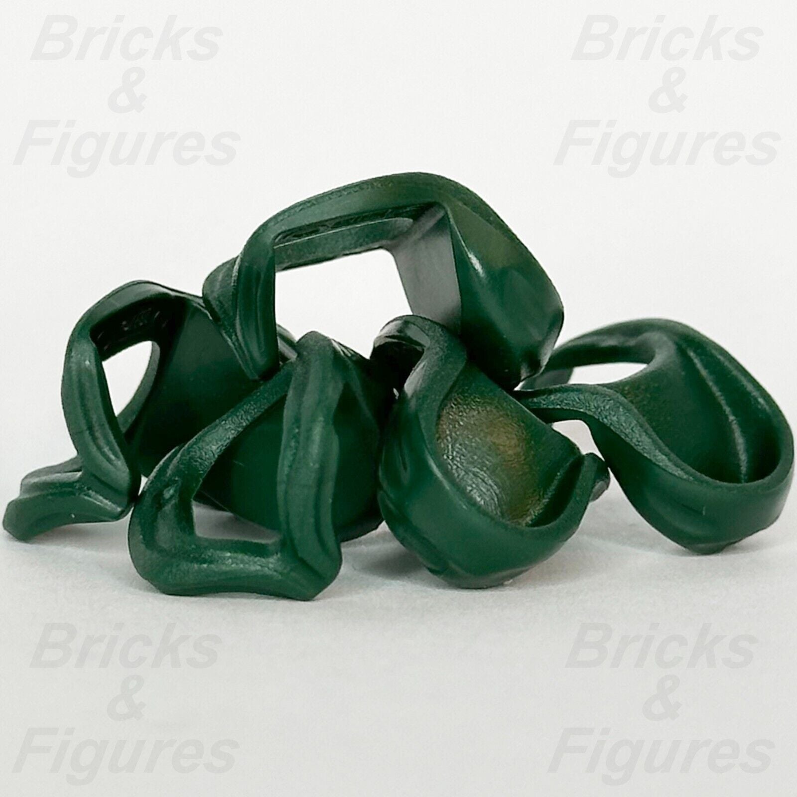 LEGO Dark Green Hood Folded Down Minifigure Part Body Wear Neck 15428 76416 x 5 - Bricks & Figures