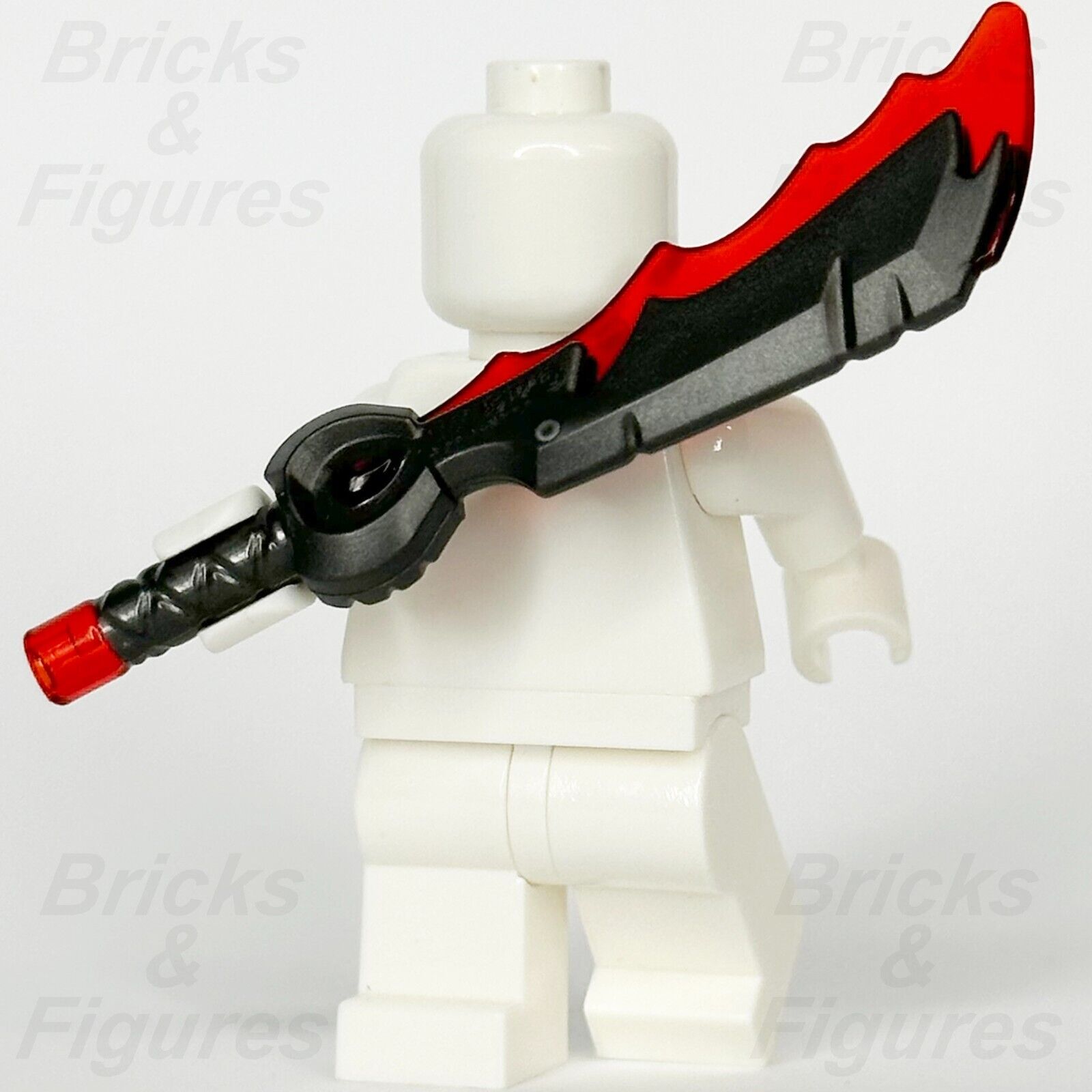 LEGO Ninjago Rageblade Minifigure Weapon Part Sword Blade Red & Grey 4924pb01