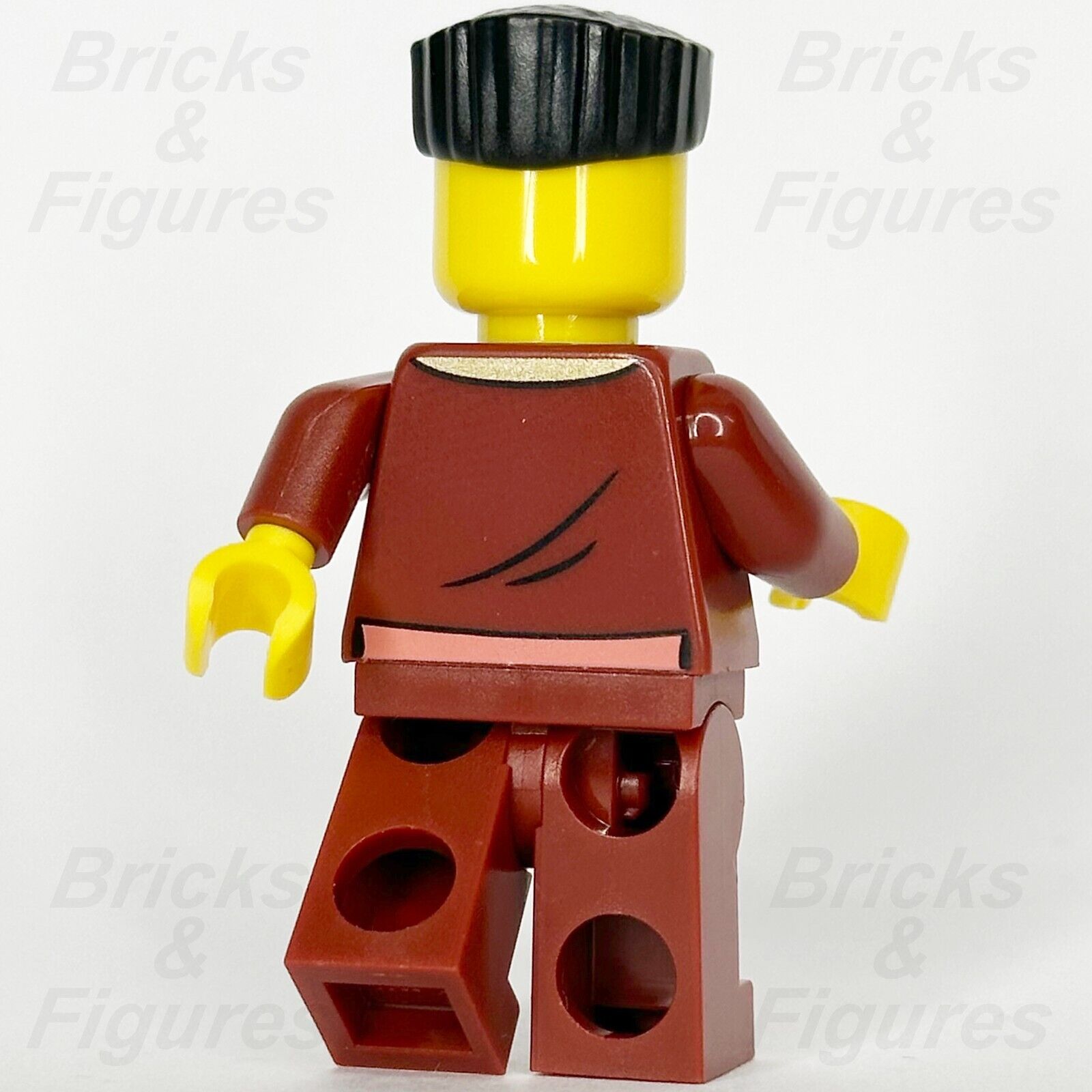 LEGO City Bandit Crook Minifigure Dark Red Jacket Police Town Male 60417 cty1738 - Bricks & Figures