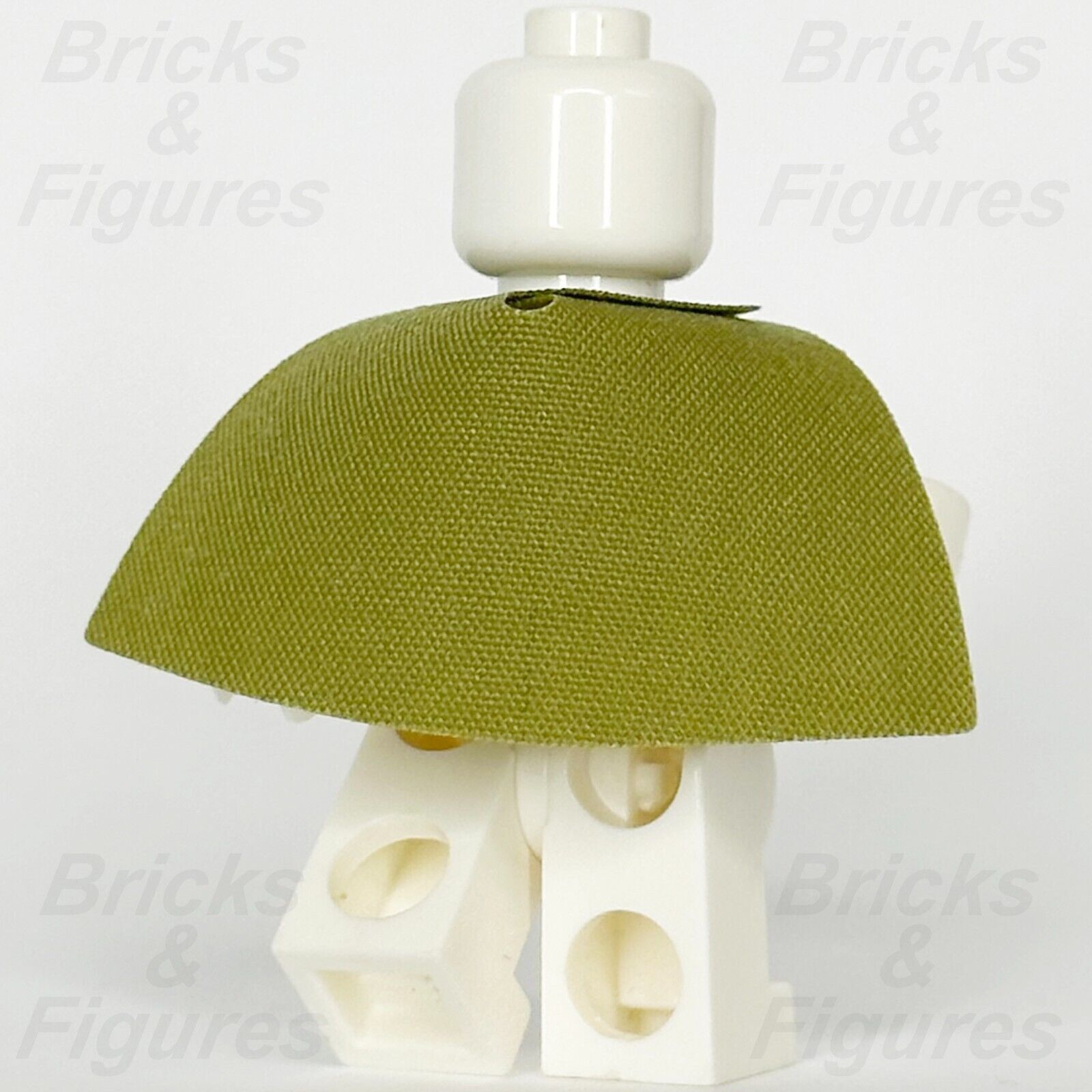 LEGO Minifigure Cape Cloth Part Olive Green Very Short Body Wear Fabric 99464 - Bricks & Figures