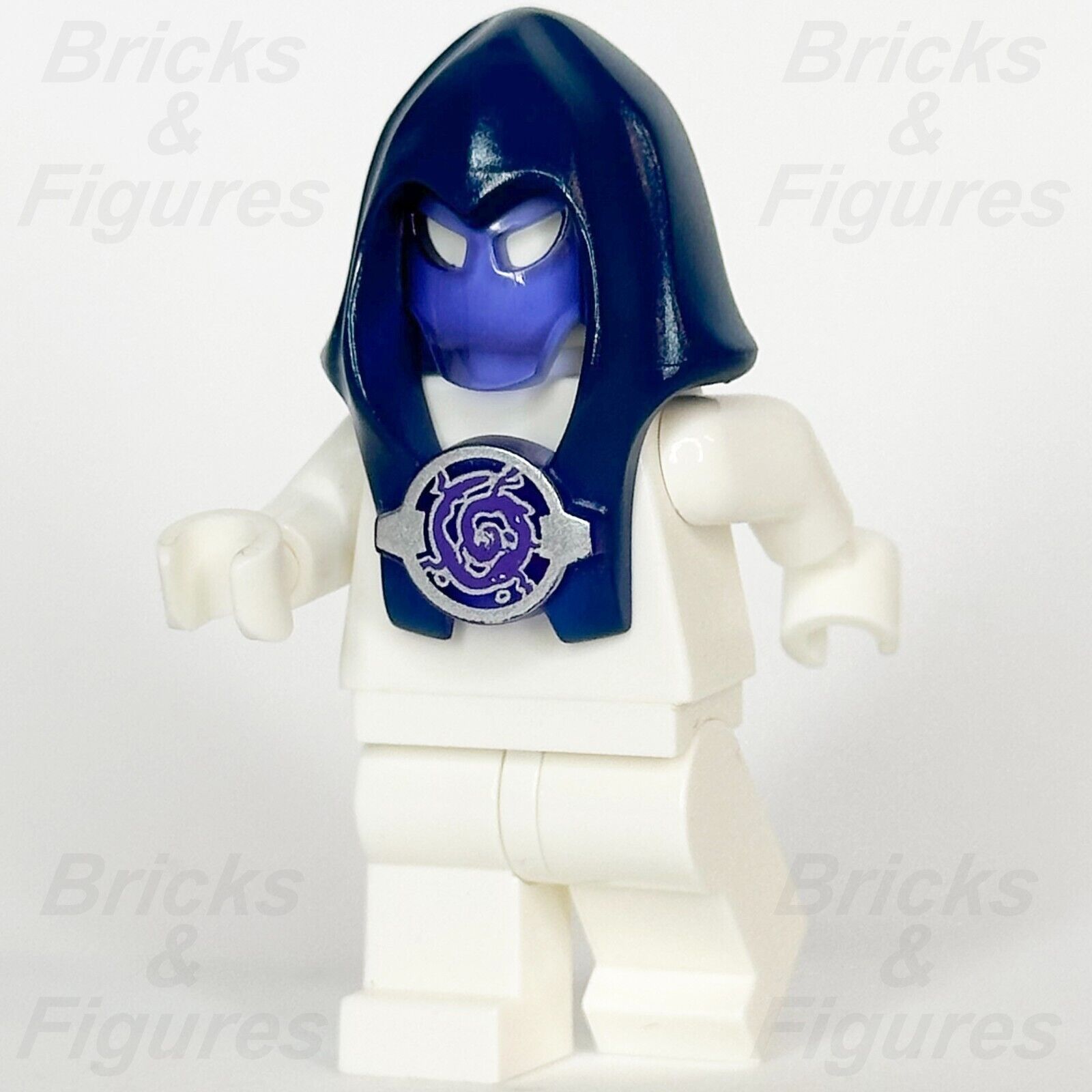 LEGO Ultra Agents AntiMatter Hood Minifigure Headgear Part Dark Blue 18731pb01 - Bricks & Figures