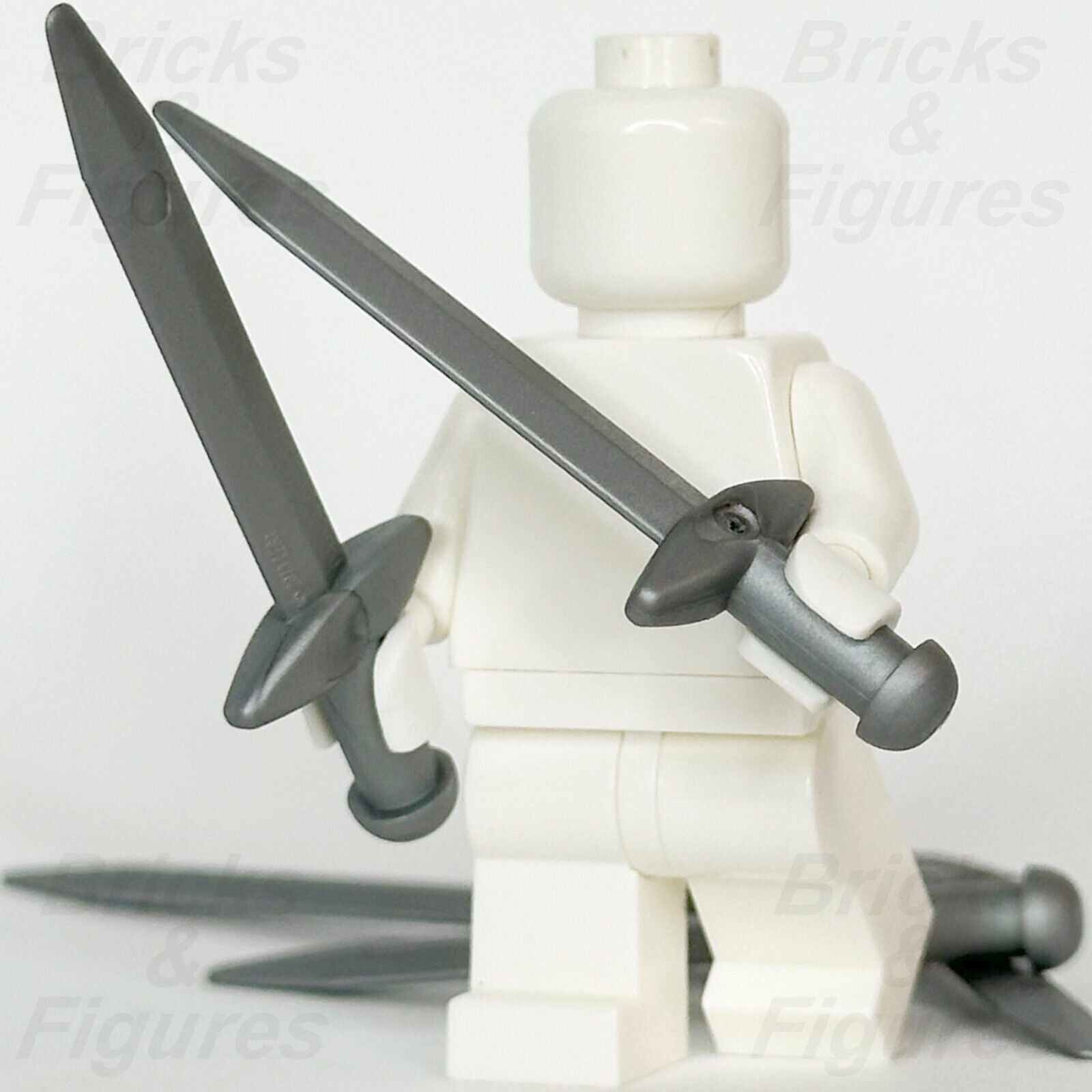 LEGO Castle Sword Minifigure Weapon Part Greatsword Crossguard Blade 18031 x 5