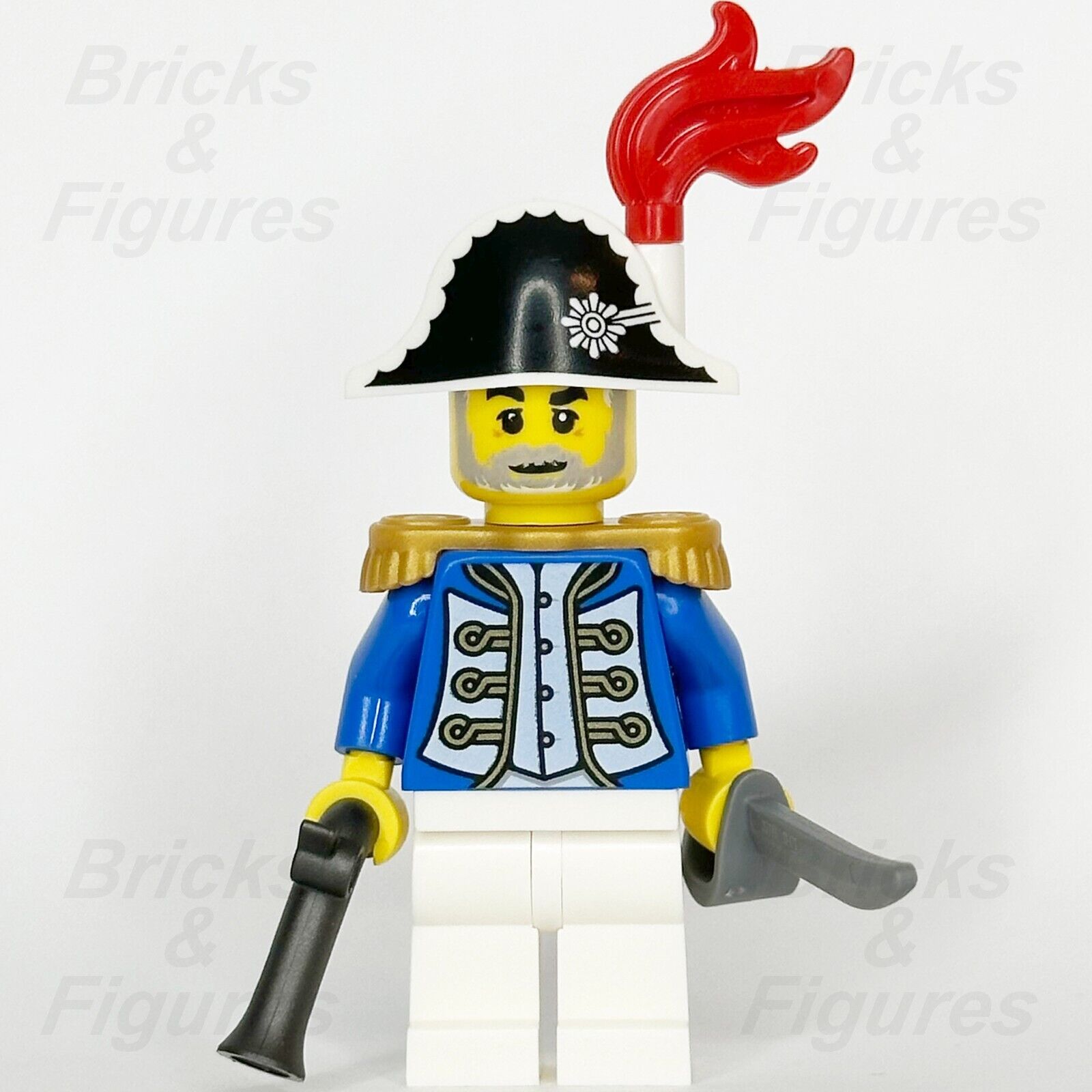 LEGO Pirates Imperial Soldier IV Governor Minifigure Soldiers Male 10320 pi191 - Bricks & Figures