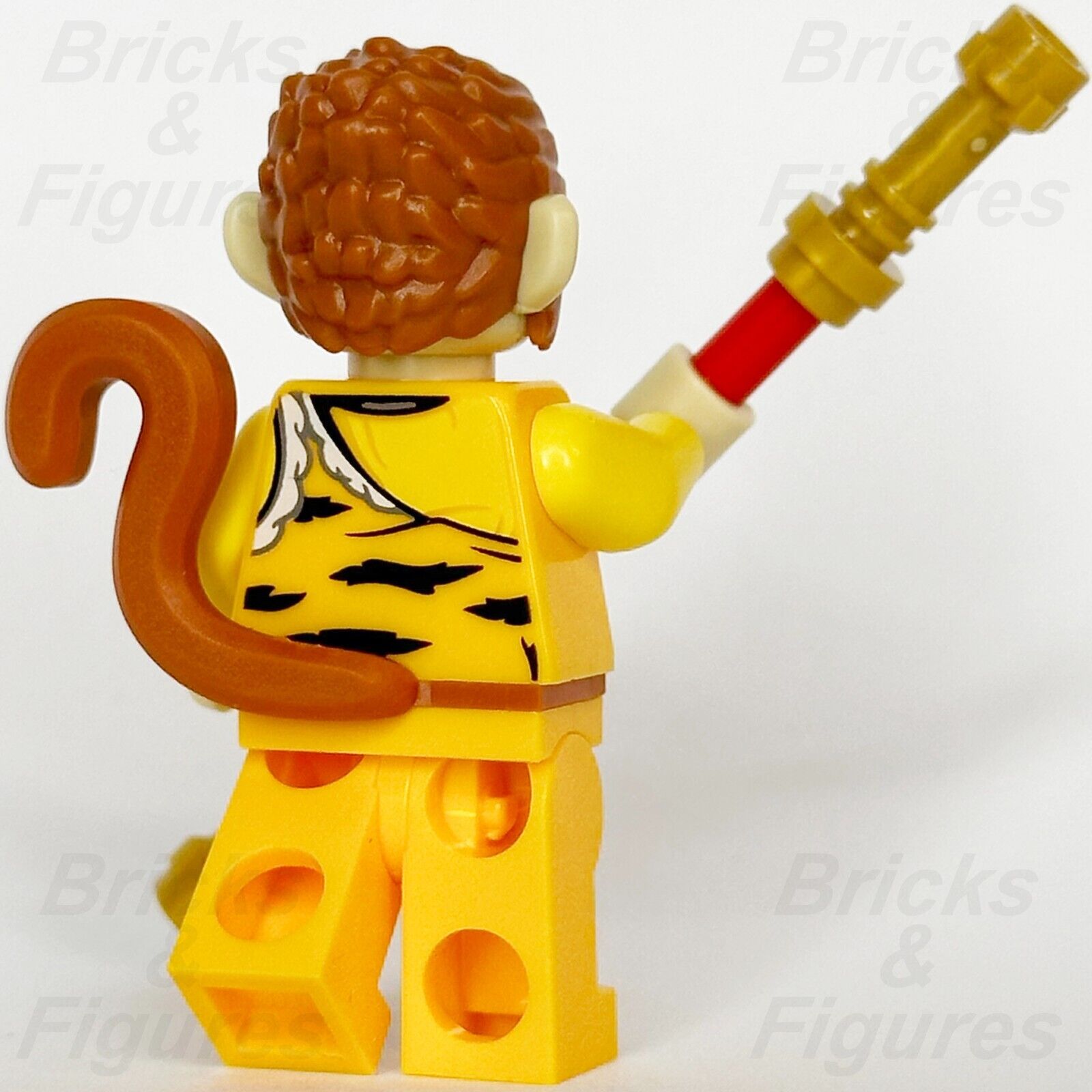 LEGO Monkie Kid Monkey King Minifigure White Mask Animal Stripes 80054 mk138 - Bricks & Figures