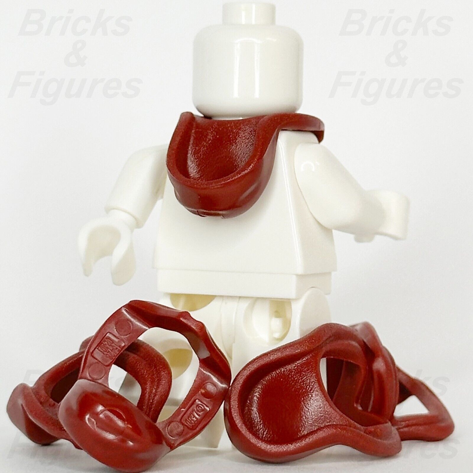 LEGO Dark Red Hood Folded Down Minifigure Part Body Wear Neck 15428 76416 x 5 - Bricks & Figures