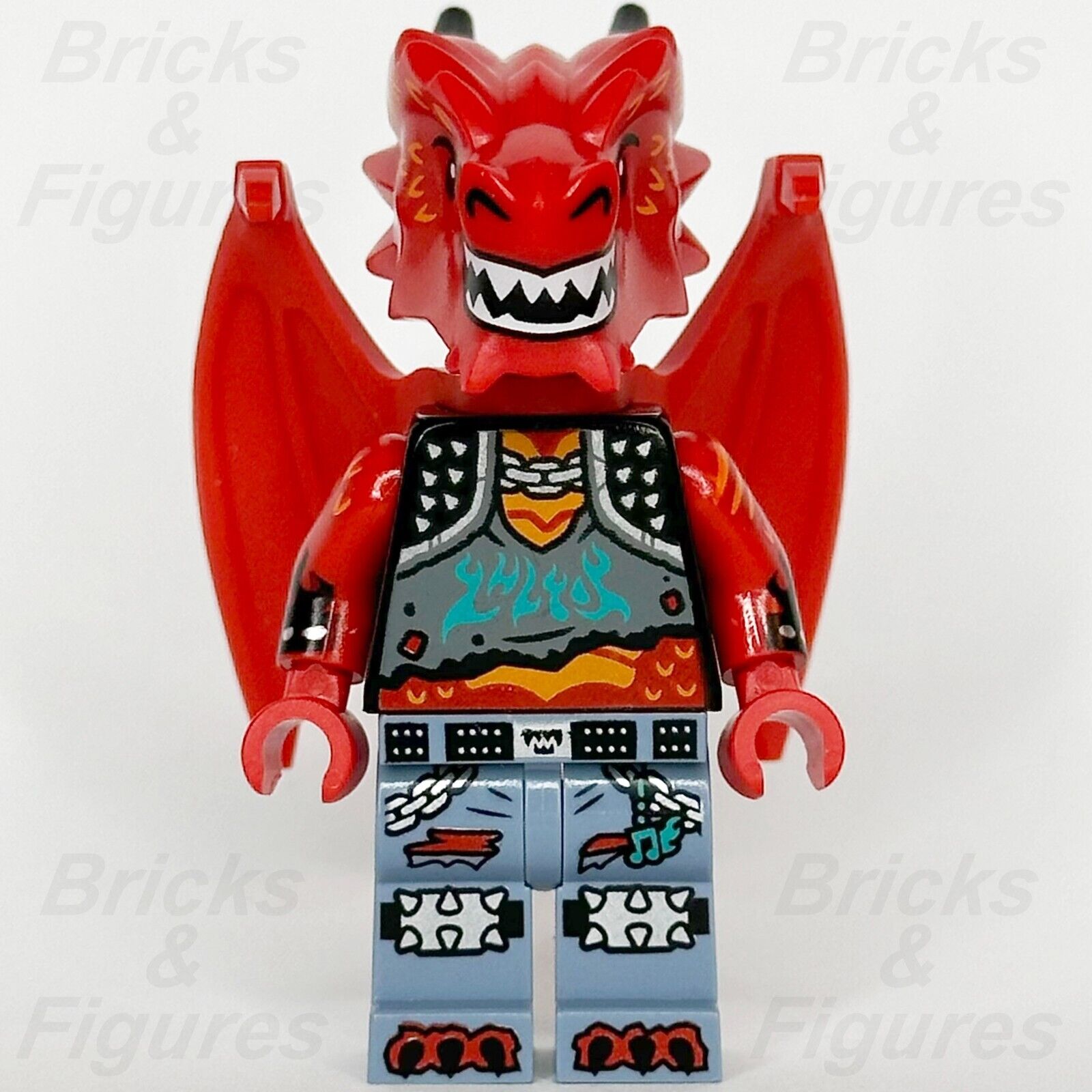 LEGO Vidiyo Metal Dragon Minifigure BeatBox Red Dragon Minifig 43109 vid019 - Bricks & Figures