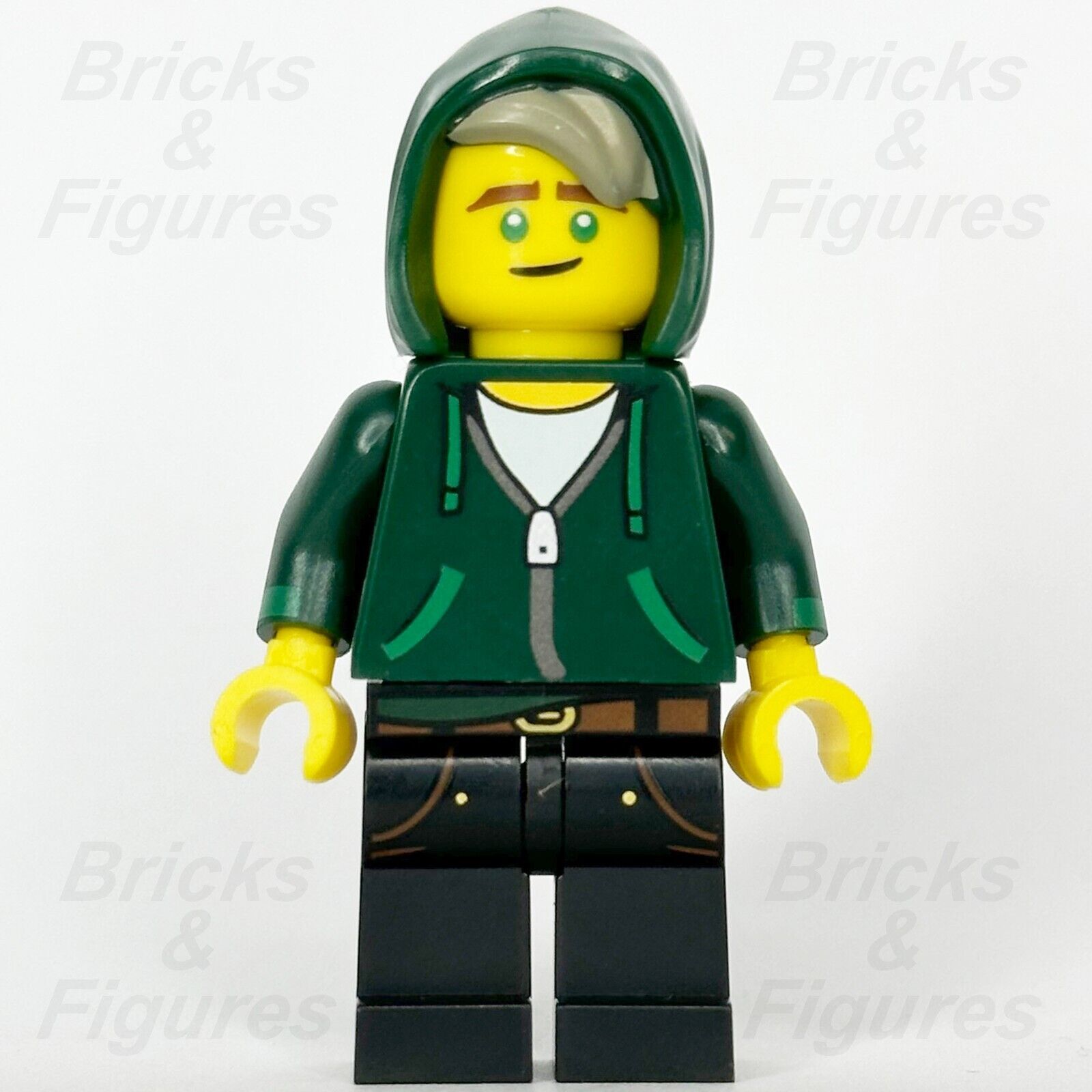 LEGO Ninjago Lloyd Garmadon Minifigure Dark Green Hoodie Movie coltlnm07 minifig - Bricks & Figures