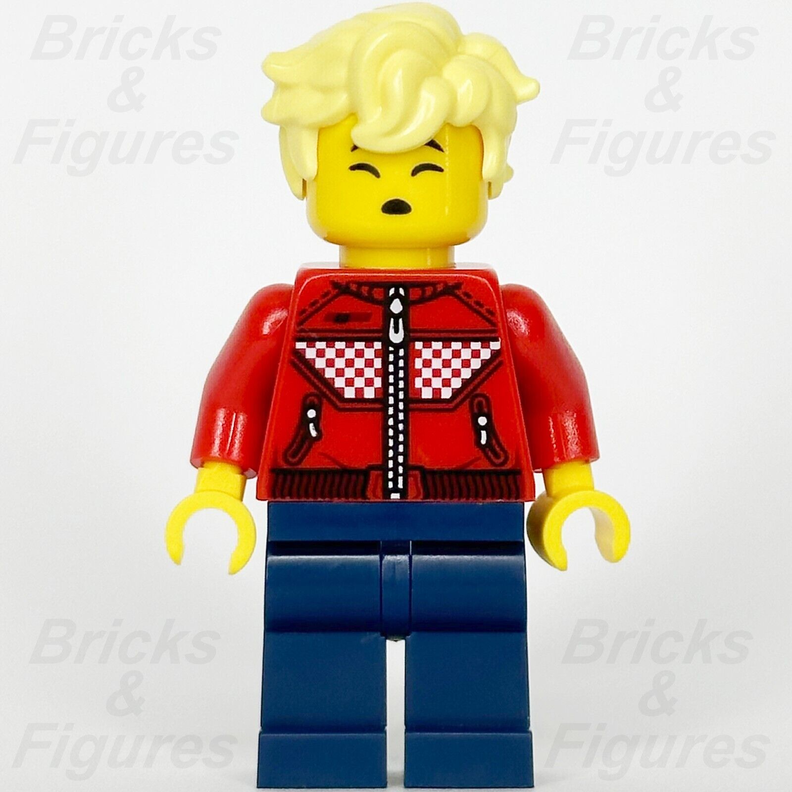 LEGO DREAMZzz Cooper Minifigure Red Racing Jacket Dark Blue Legs 71455 drm008