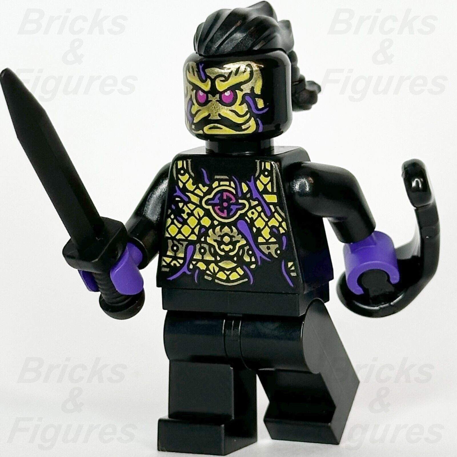 LEGO Monkie Kid Ink Demon Minifigure Black Sword 80041 80048 80043 80046 mk106 - Bricks & Figures