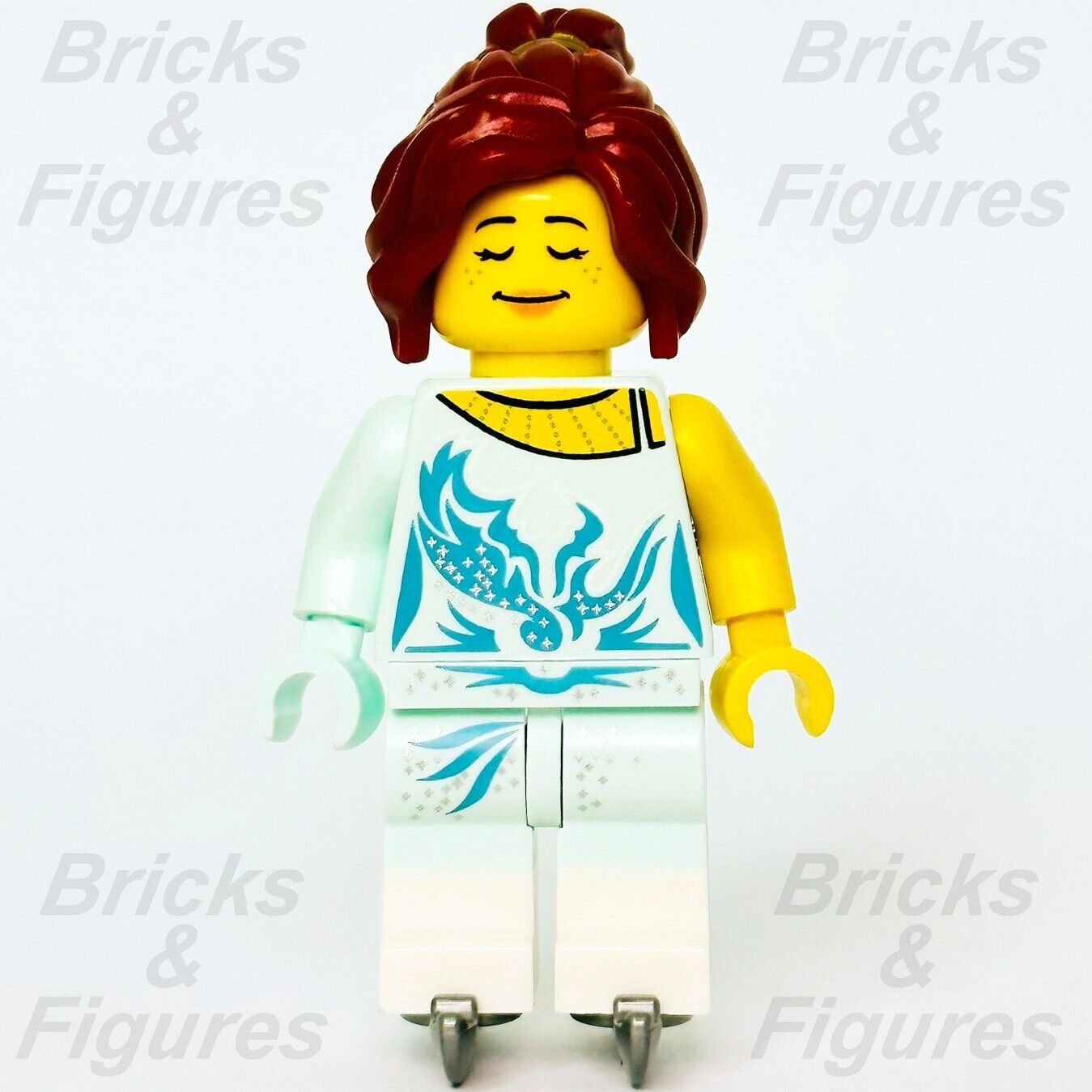 LEGO Ice Skater Female Build-A-Minifigure BAM 2022 Figure Skating Costume Dress - Bricks & Figures