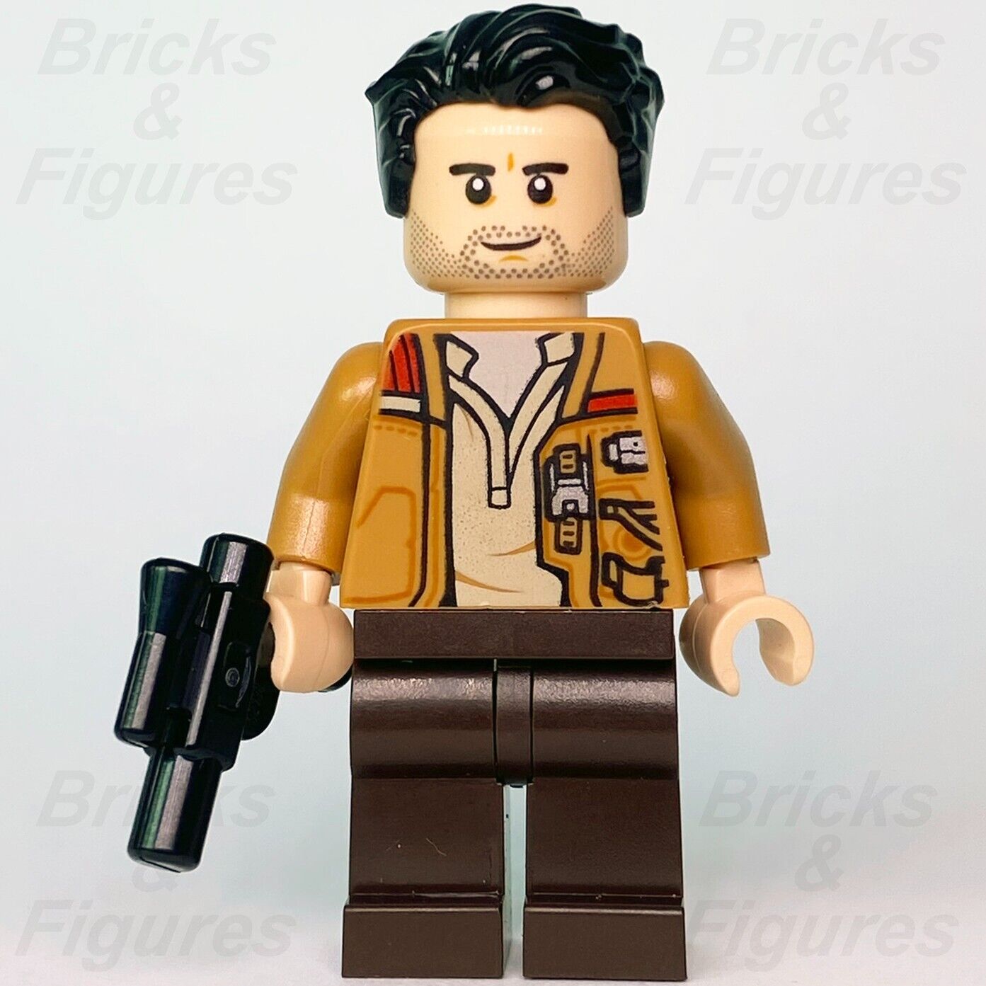 LEGO Star Wars Poe Dameron Minifigure Resistance Fighter Pilot 75149 sw0737 - Bricks & Figures