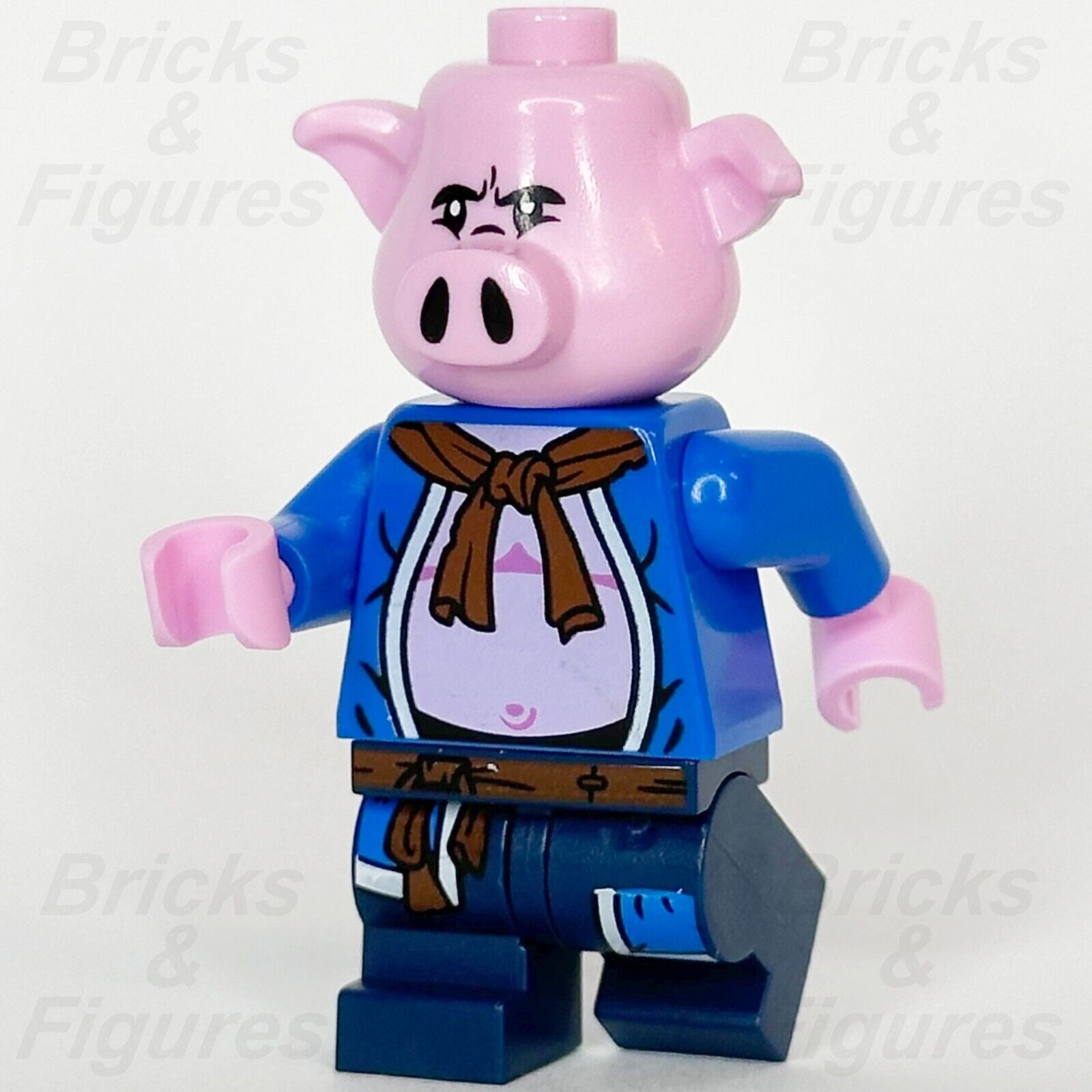 LEGO Monkie Kid Pigsy Minifigure Blue Open Robe Medium Legs 80044 80043 mk109 - Bricks & Figures