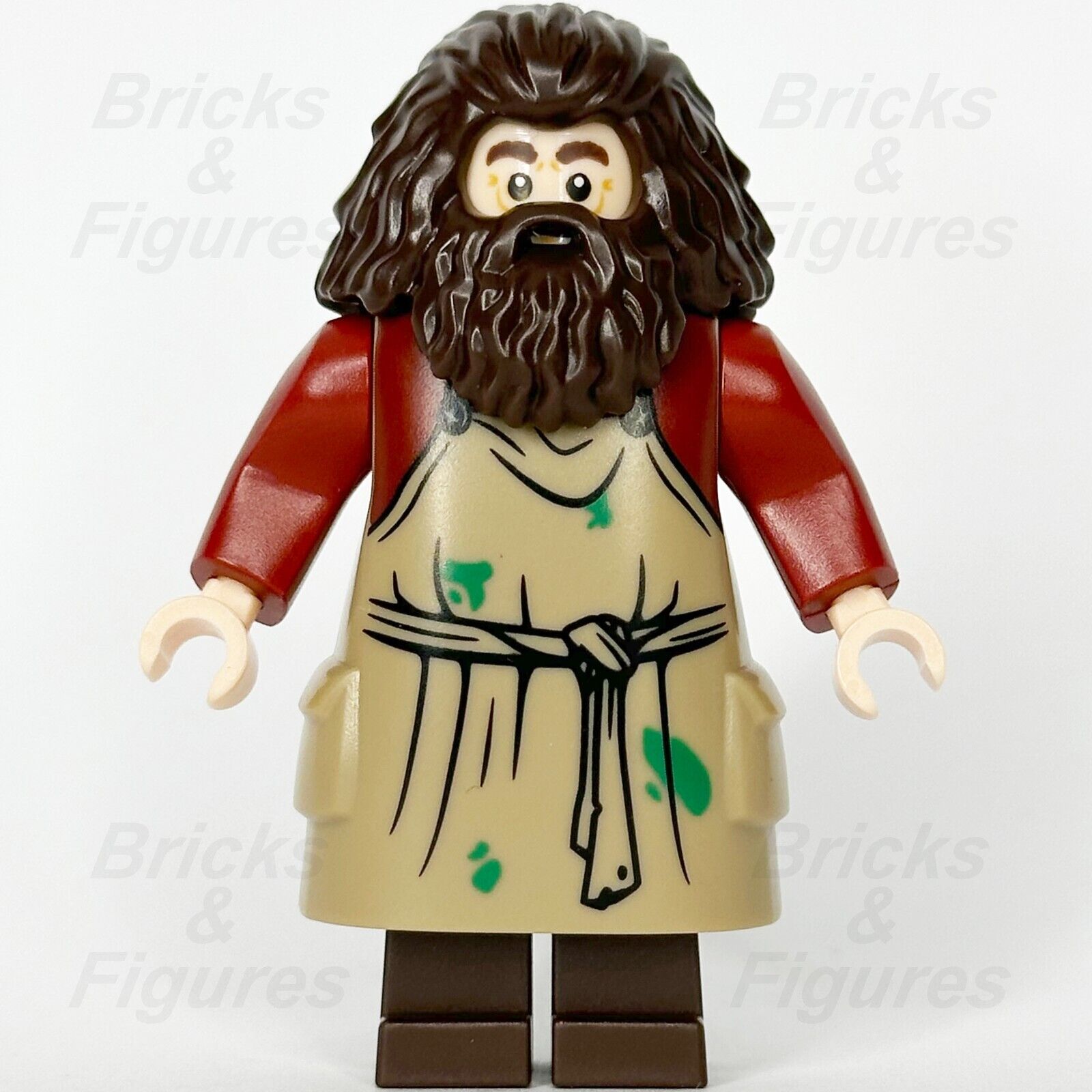 LEGO Harry Potter Rubeus Hagrid Minifigure Dark Tan Apron Wizard 76428 hp474