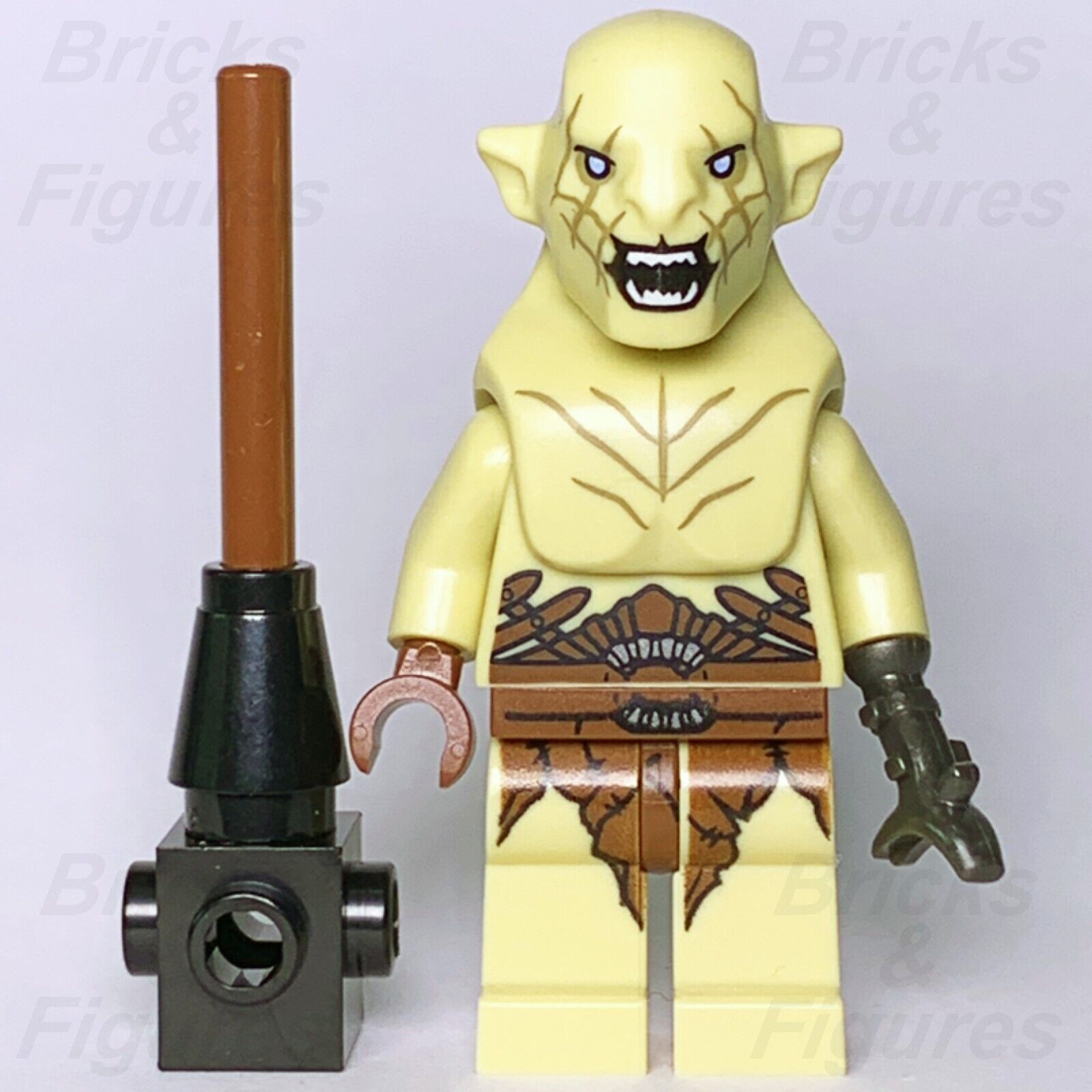 LEGO Azog Minifigure The Hobbit Pale Orc Defiler Orc-King 79017 lor109 Minifig - Bricks & Figures