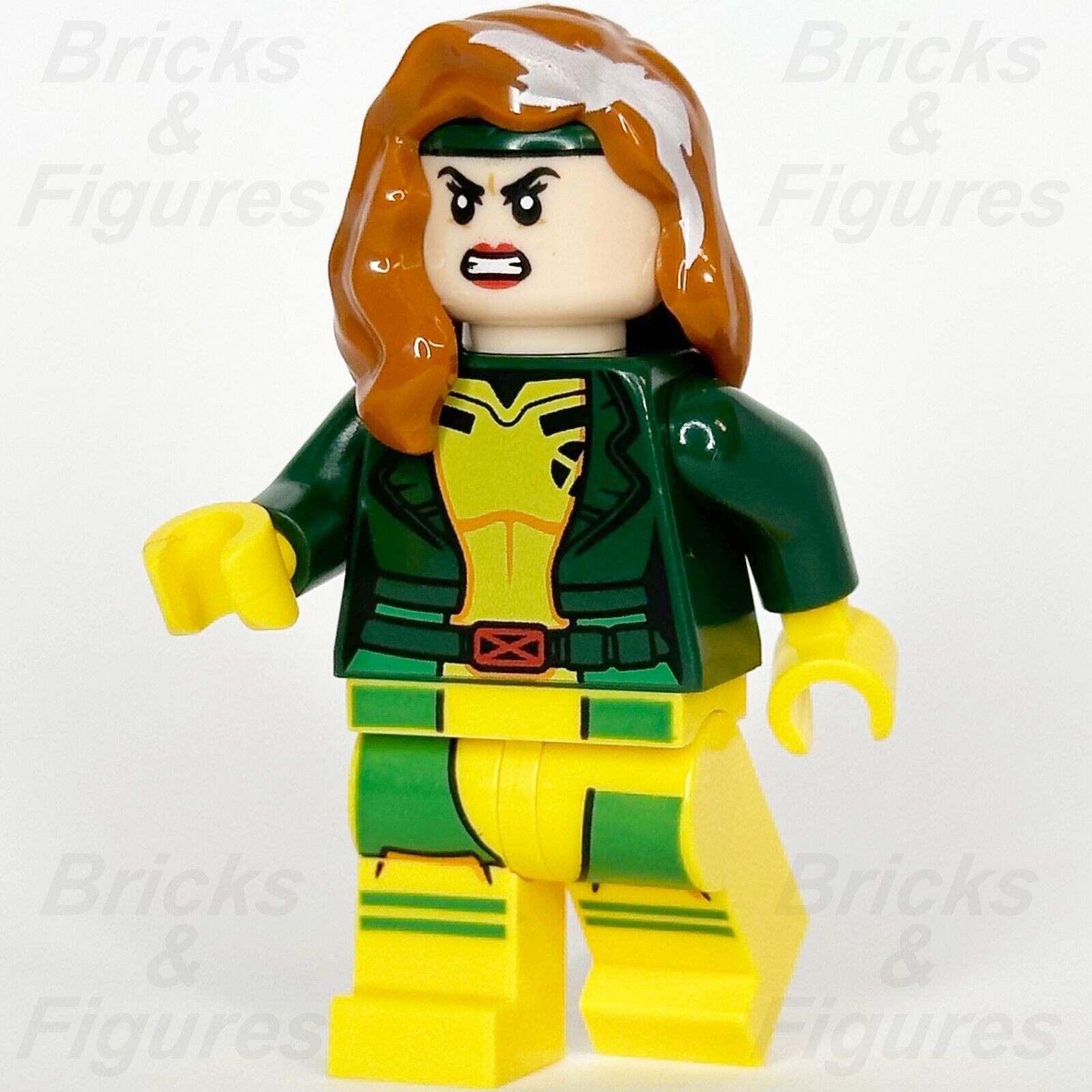 LEGO Super Heroes Rogue Minifigure X-Men Marvel Anna Marie LeBeau 76281 sh942 - Bricks & Figures