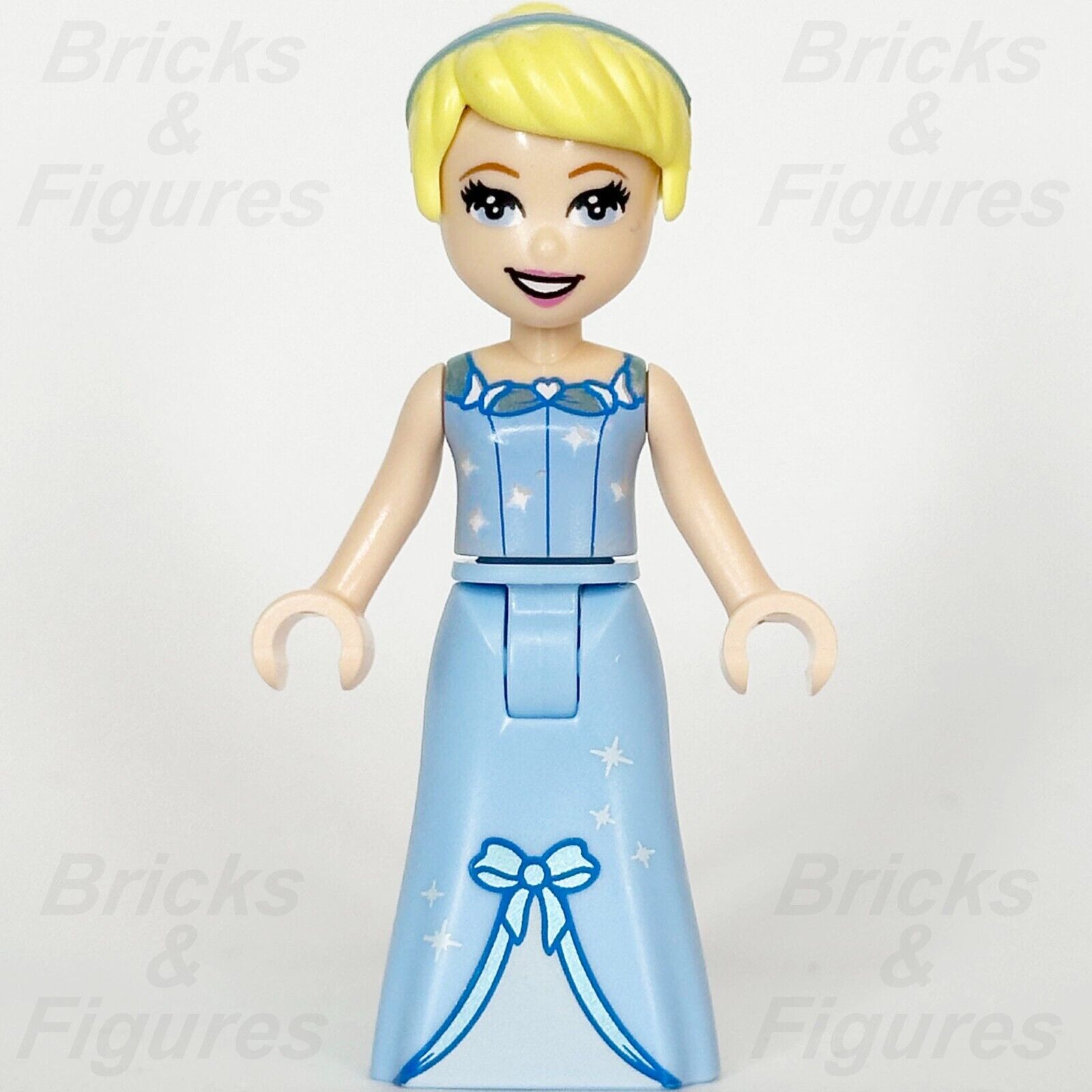 LEGO Disney Cinderella Minifigure Disney Princess Blue Dress Bow 43192 dp095b - Bricks & Figures