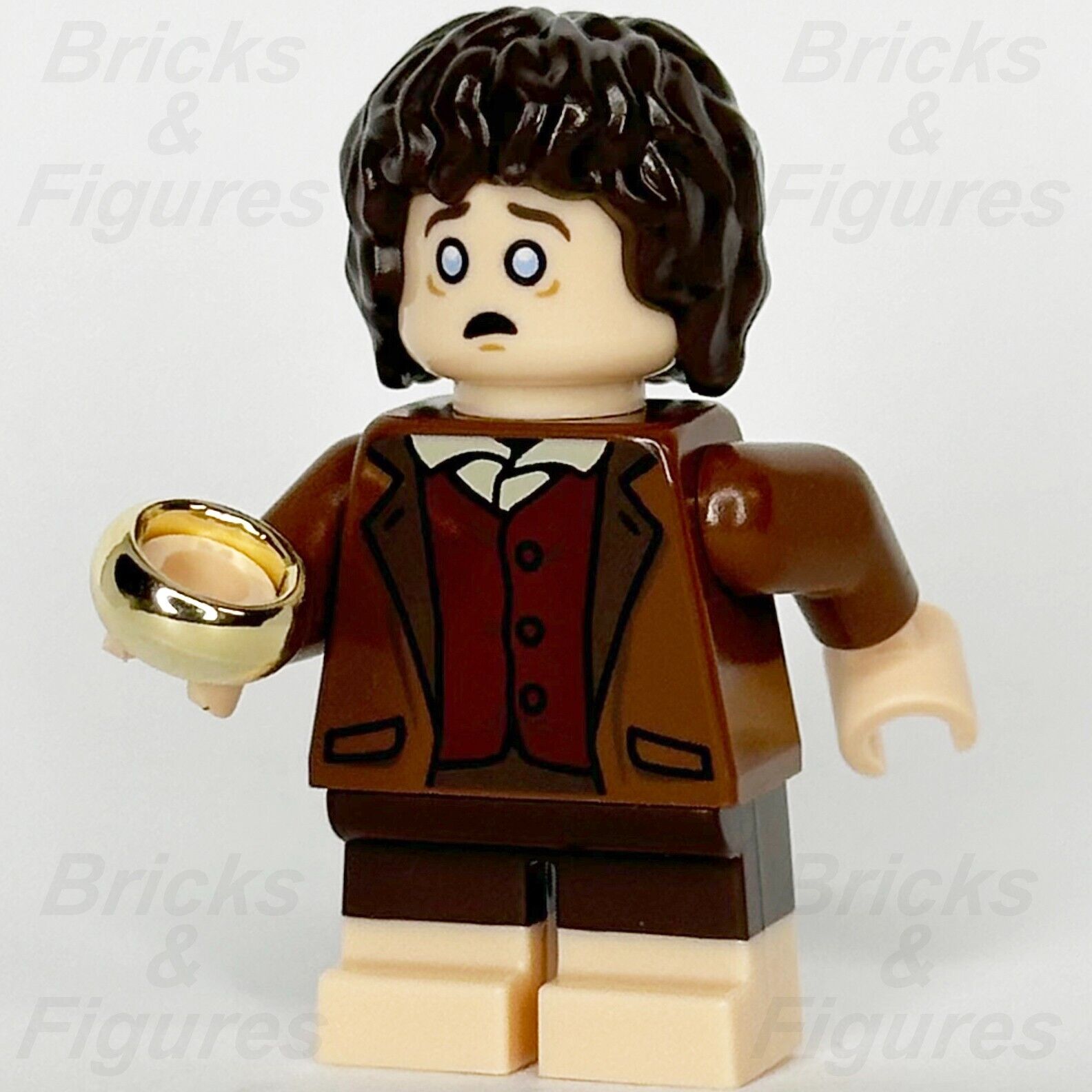 LEGO The Lord of the Rings Frodo Baggins Minifigure Hobbit w/ Ring 10333 lor131