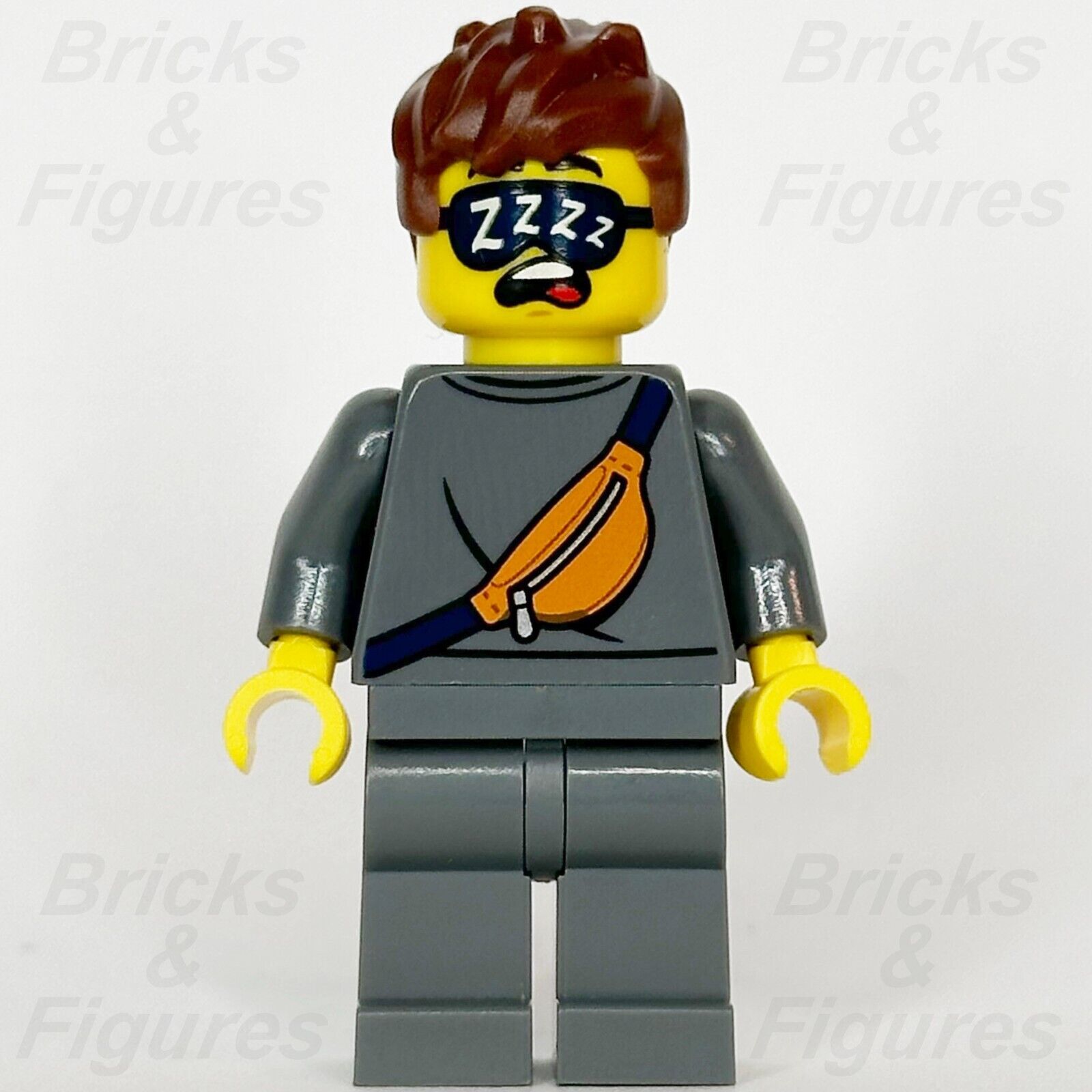 LEGO City Plane Passenger Minifigure Male Sleep Mask Minifig 60380 cty1680 - Bricks & Figures