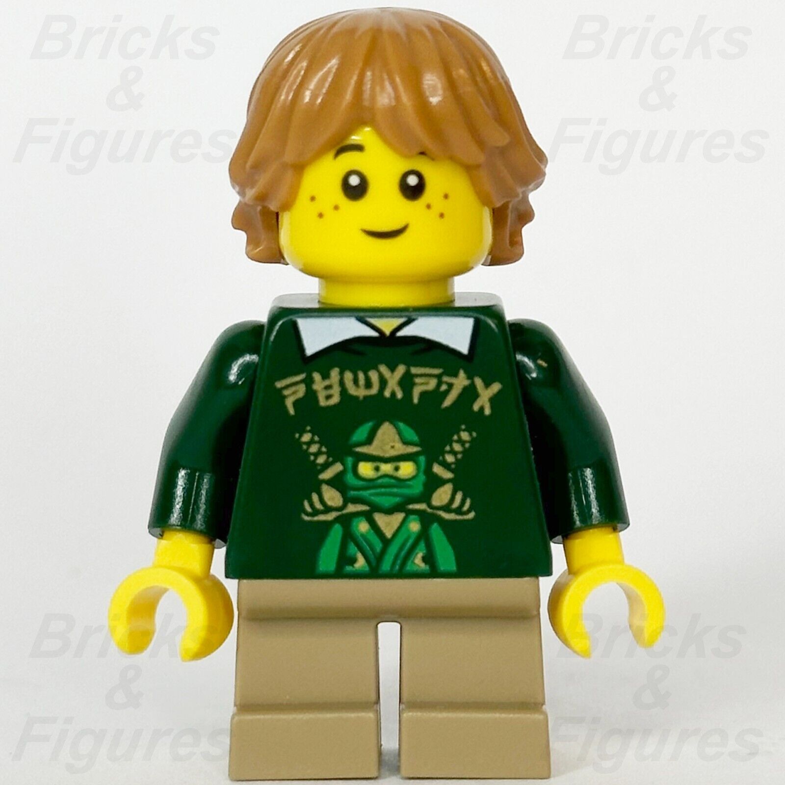 LEGO Ninjago Tommy Minifigure Green Lloyd Sweater Movie 70620 njo336 minifig