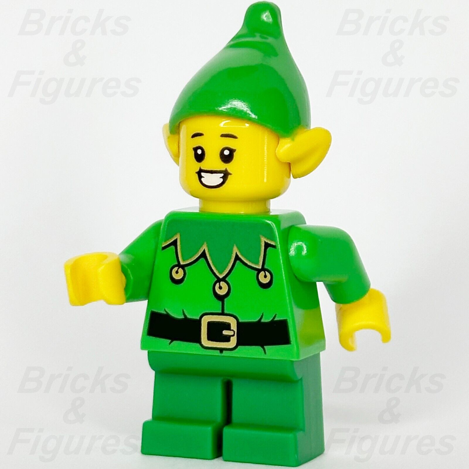 LEGO Holiday & Event Elf Minifigure Christmas Open Mouth 10275 hol203 Xmas - Bricks & Figures