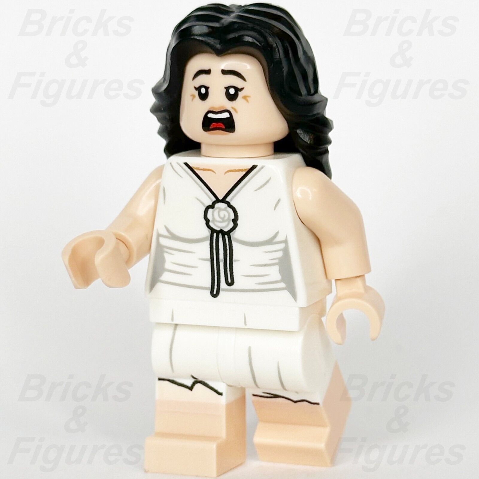 LEGO Indiana Jones Marion Ravenwood Minifigure White Tattered Dress 77013 iaj050