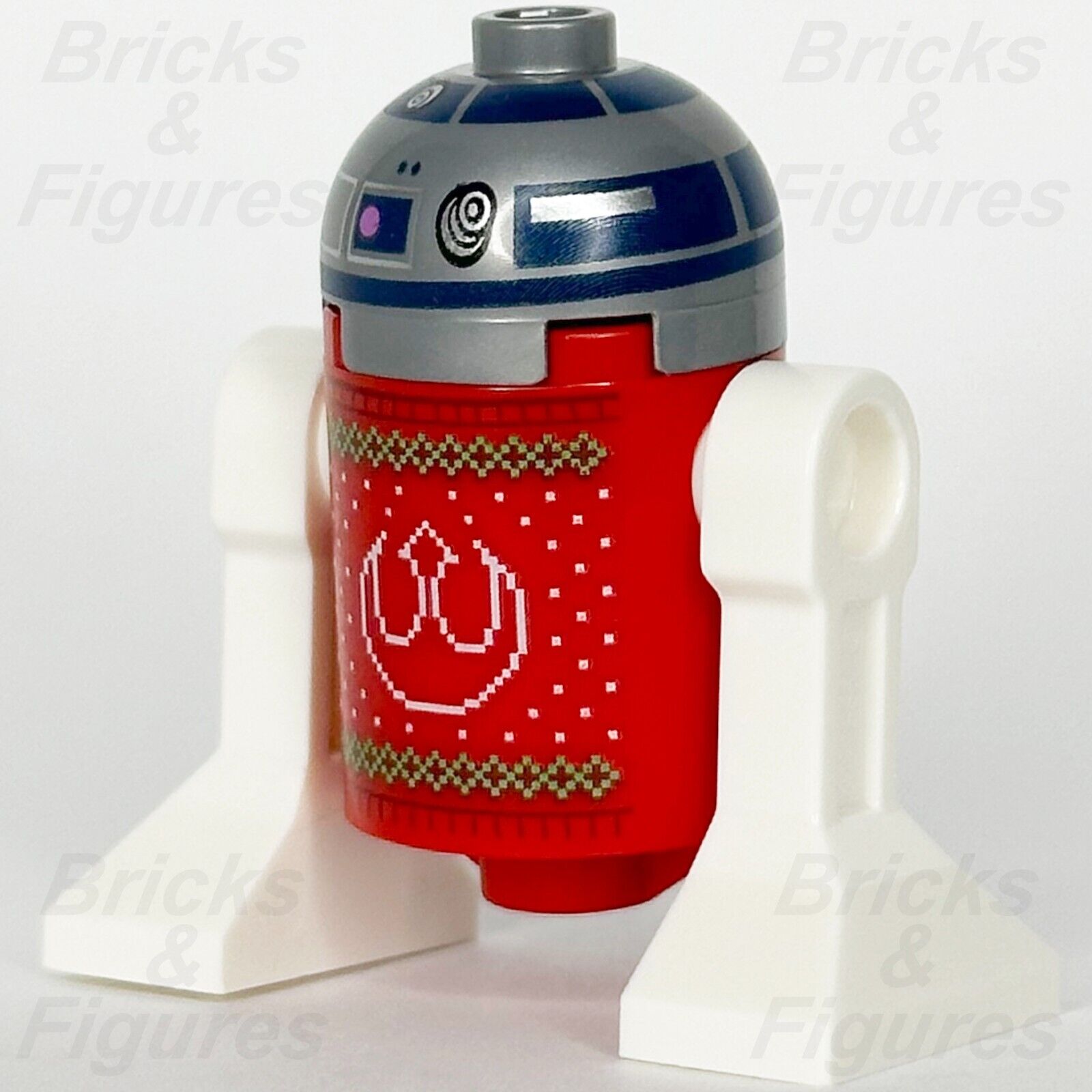 LEGO Star Wars R2-D2 Minifigure Astromech Droid Holiday Sweater C-3PO Face 75340 - Bricks & Figures
