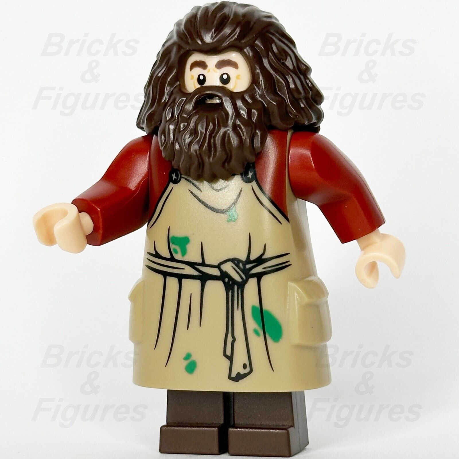 LEGO Harry Potter Rubeus Hagrid Minifigure Dark Tan Apron Wizard 76428 hp474