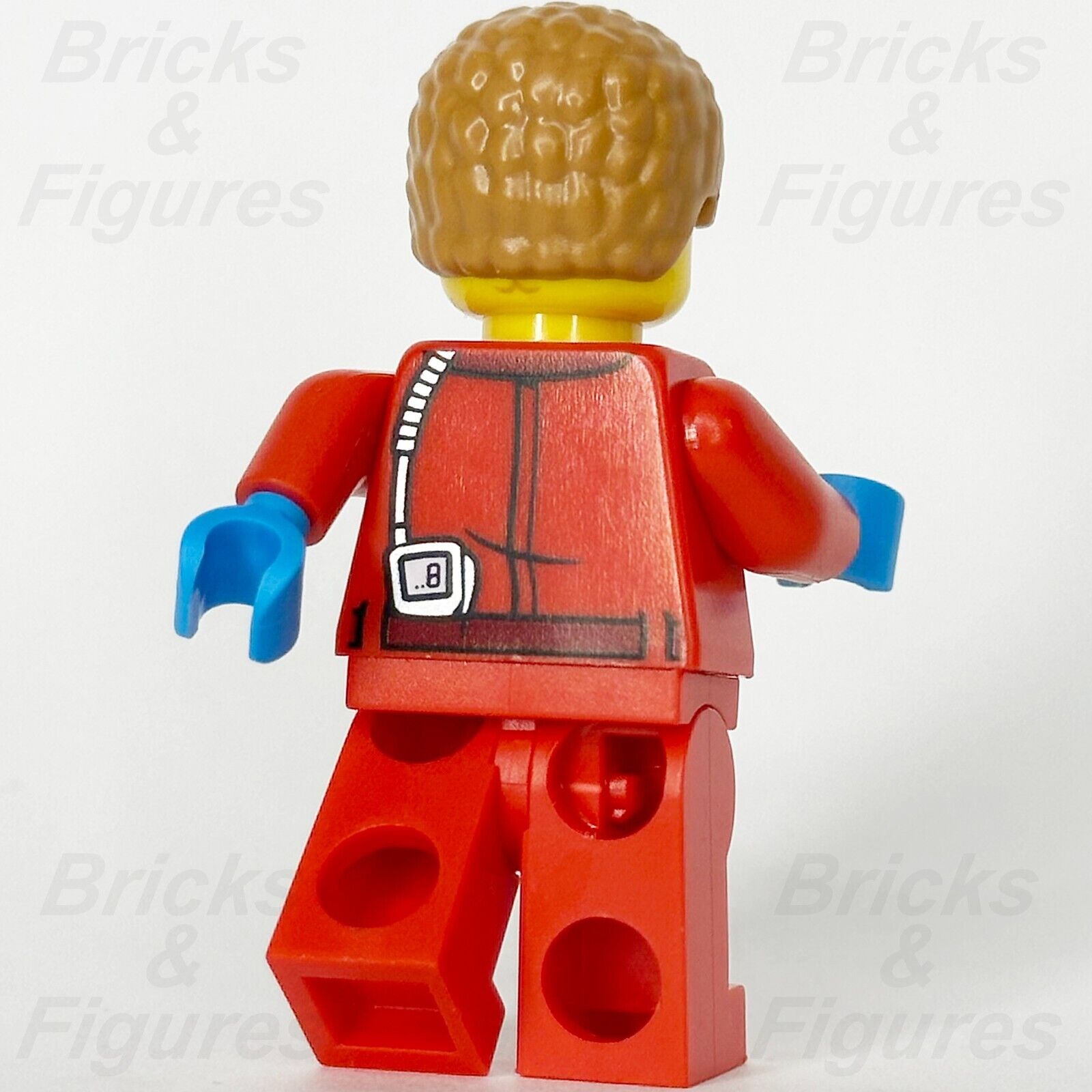 LEGO City Crook Hacksaw Hank Minifigure Red Jacket Prison Shirt 60317 cty1377 - Bricks & Figures