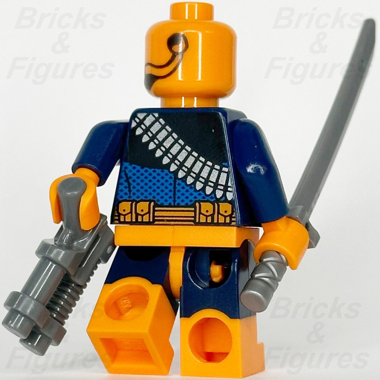 LEGO Super Heroes Deathstroke Minifigure Batman 2 Katana & Gun DC 76034 sh0194