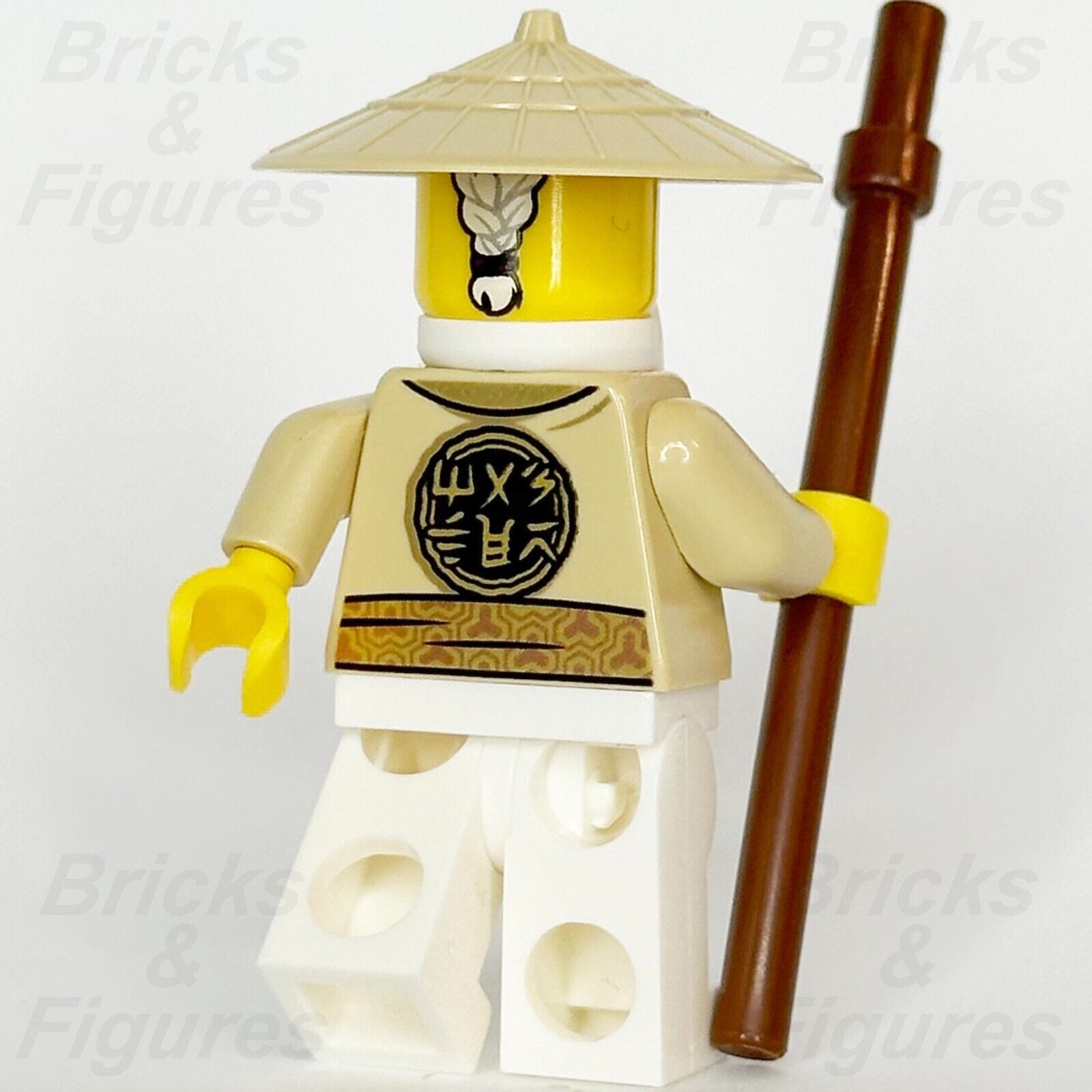 LEGO Ninjago Sensei Wu Minifigure Legacy Ninja Master Tan Robe 112323 njo805