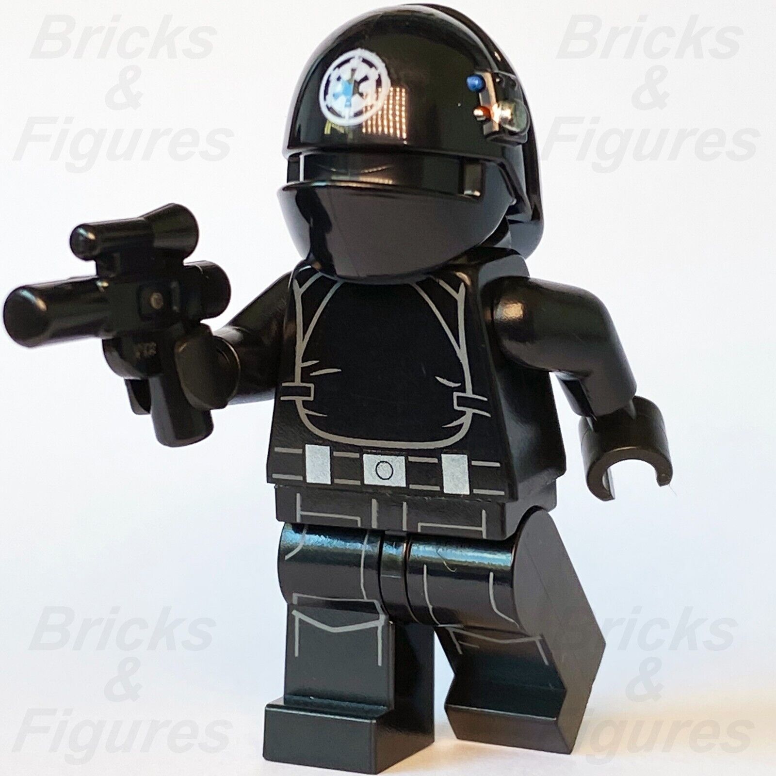 LEGO Star Wars Imperial Gunner Pilot Minifigure 75245 75246 sw1045 White Logo - Bricks & Figures