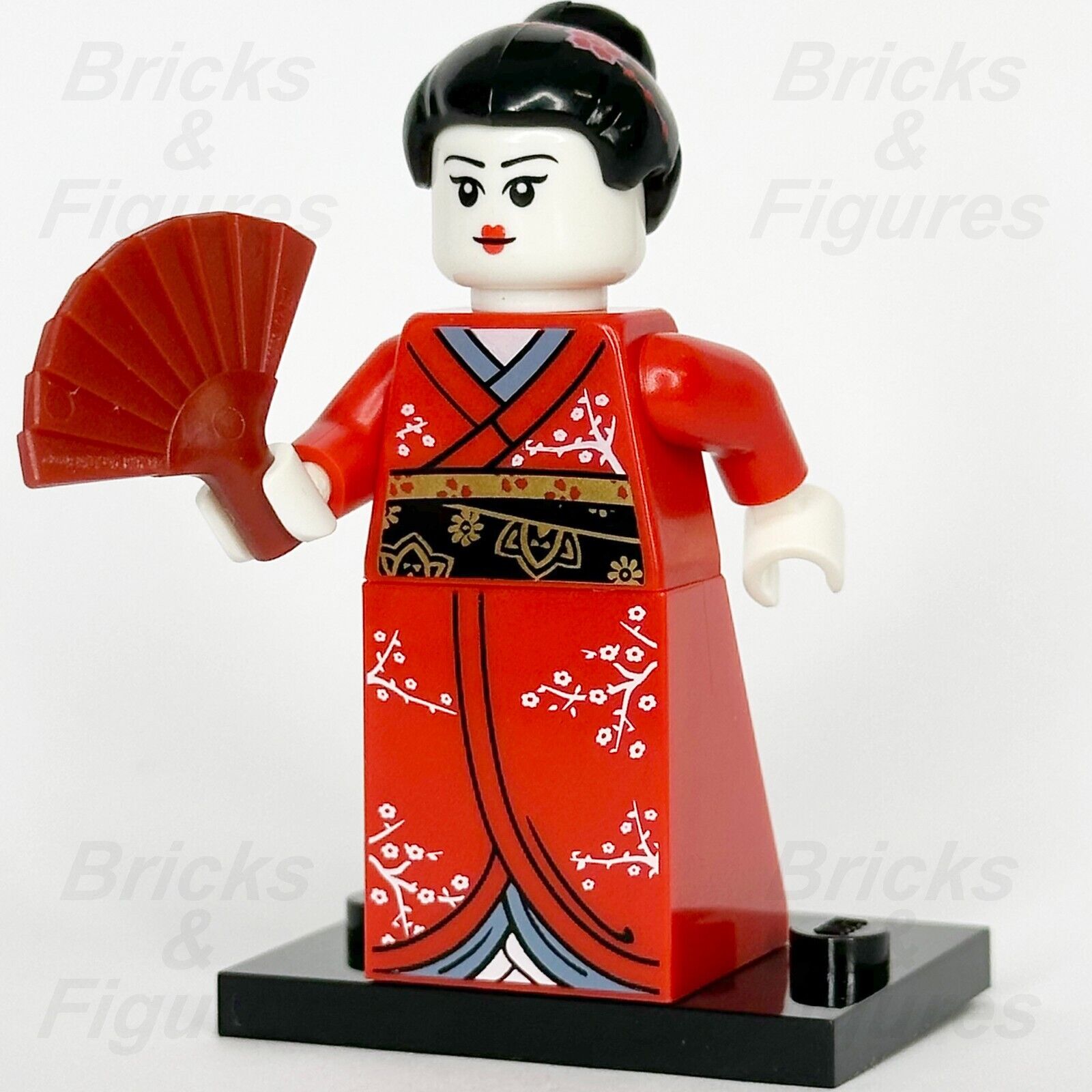 LEGO Kimono Girl Minifigure Collectible Series 4 Geisha w/ Fan 8804 col04-2