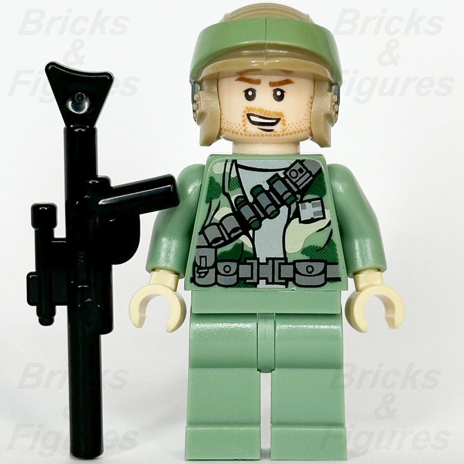 LEGO Star Wars Endor Rebel Commando Minifigure Stubble Trooper 9489 sw0368