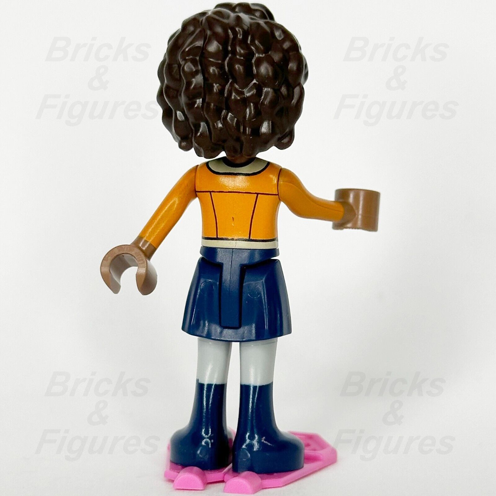 LEGO Friends Aliya Minifigure Orange Jacket Dark Pink Snowshoes 41760 frnd664