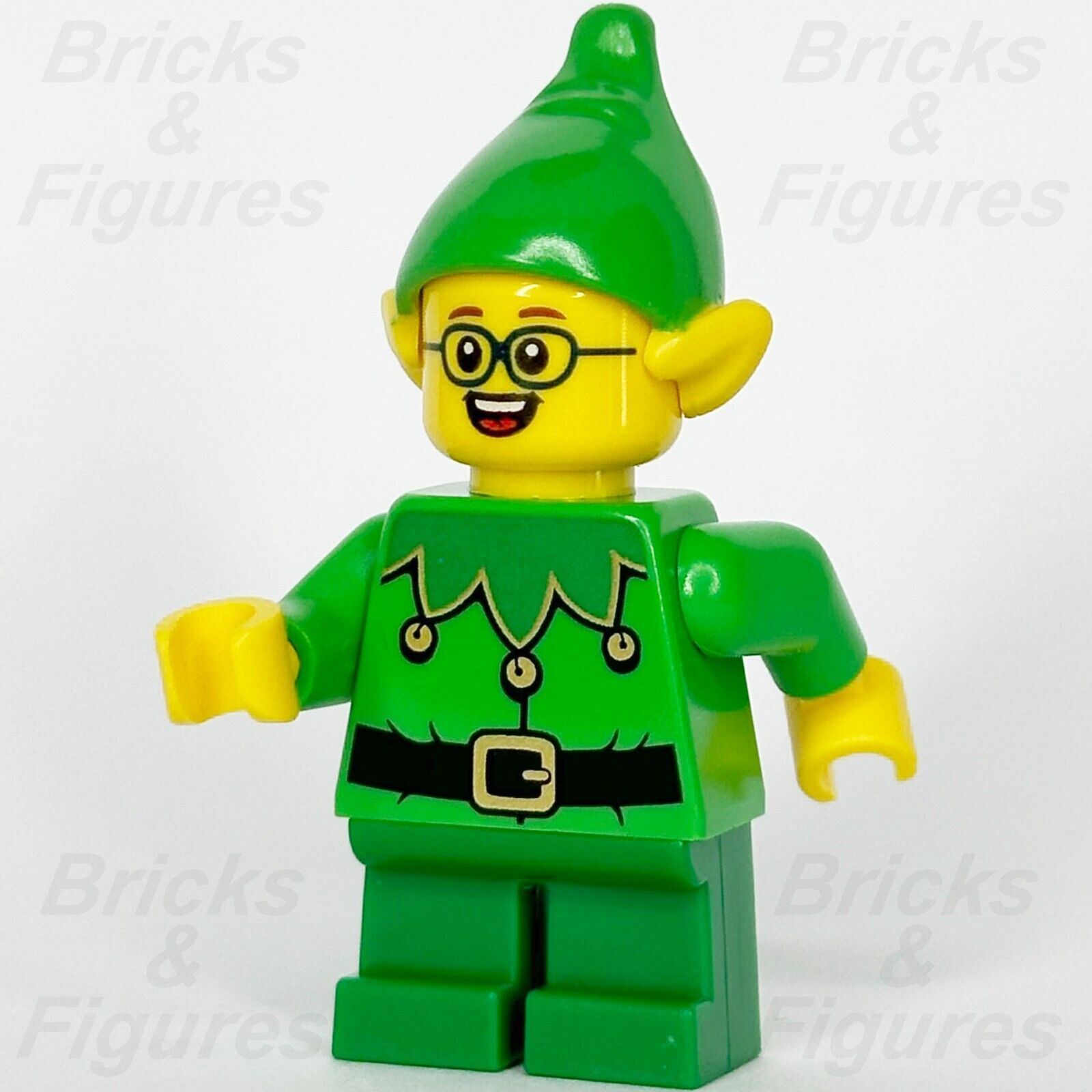 LEGO Holiday & Event Elf Minifigure Christmas with Glasses 10275 hol205 Xmas - Bricks & Figures