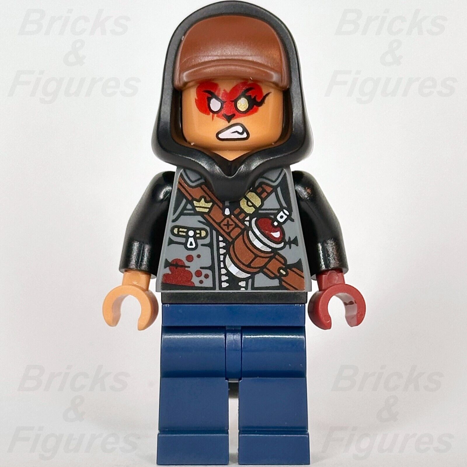 LEGO Monkie Kid Evil Macaque Minifigure Cap Hoodie Black Minifig 80054 mk148 - Bricks & Figures