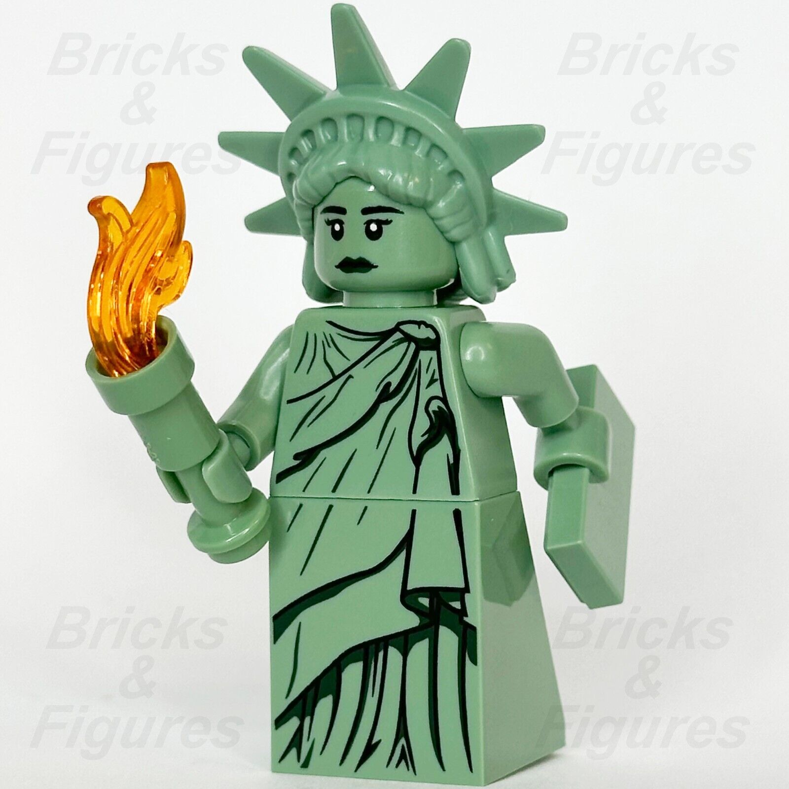 LEGO Creator Lady Liberty Minifigure Model Statue of Liberty Town 40519 twn443 - Bricks & Figures