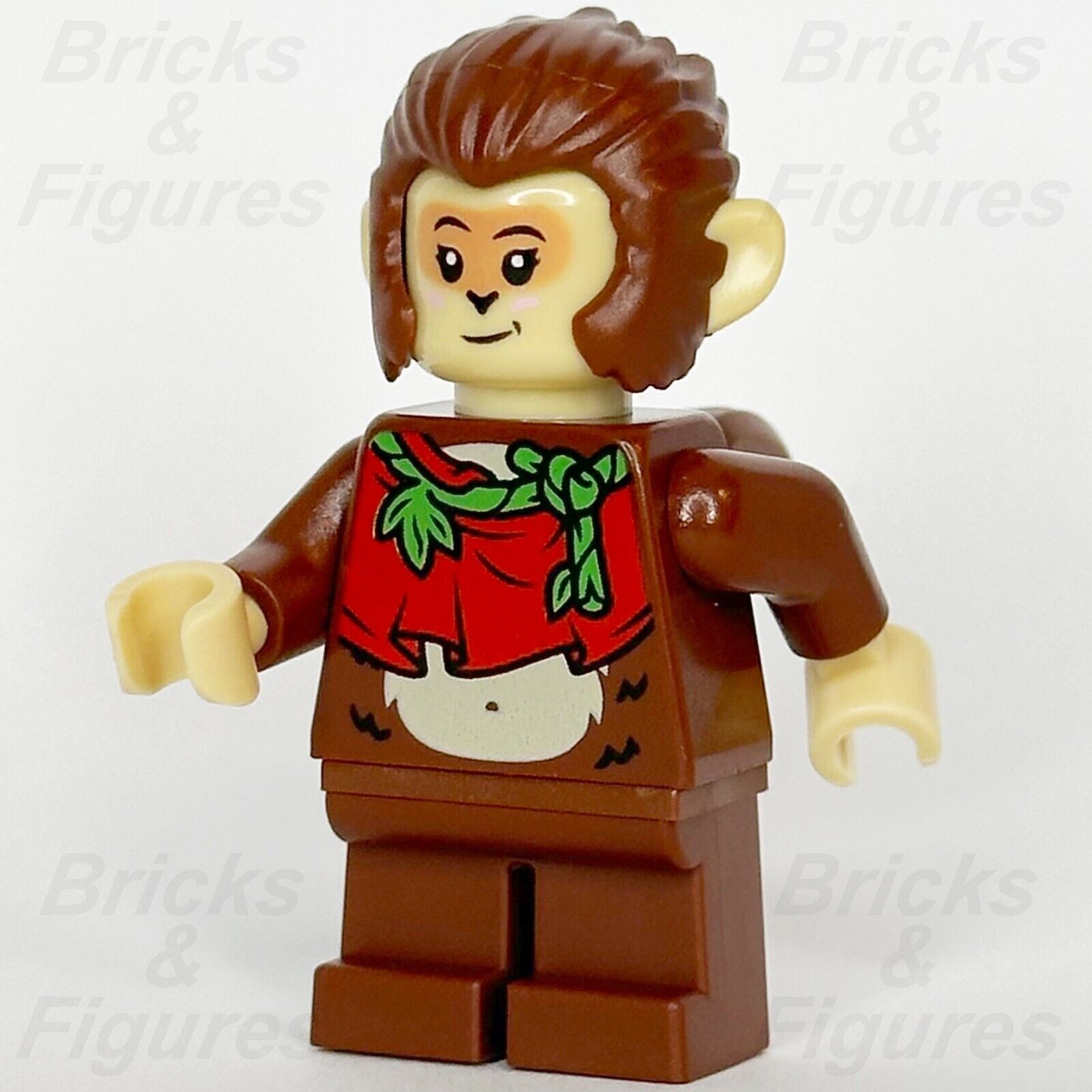 LEGO Monkie Kid Sister Monkey Minifigure Red Cloth Pattern 80024 mk031 Minifig - Bricks & Figures