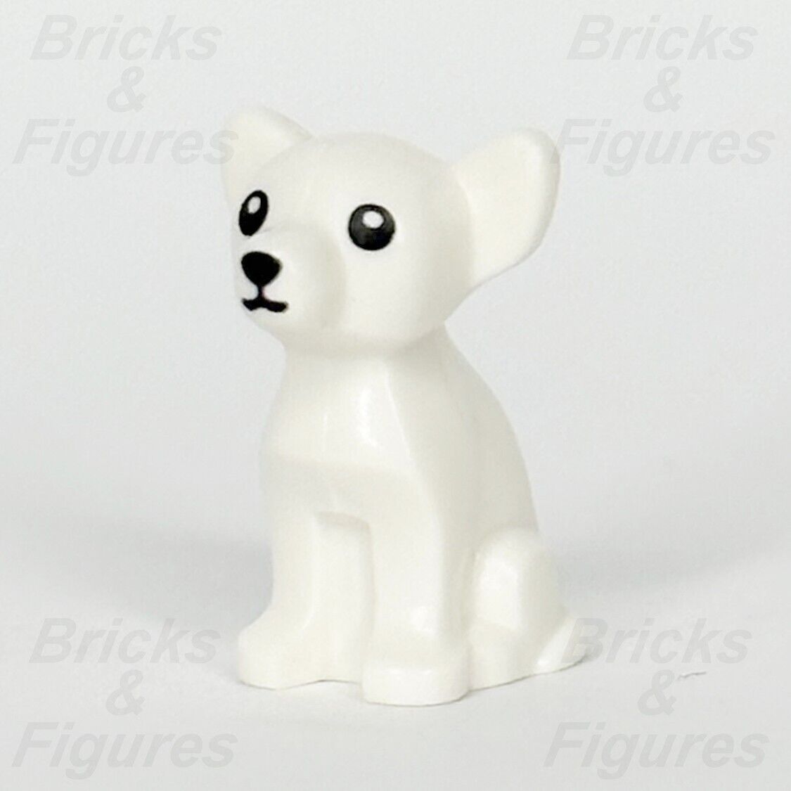 LEGO White Chihuahua Small Dog Animal Part Black Eyes Sitting 71037 12888pb01