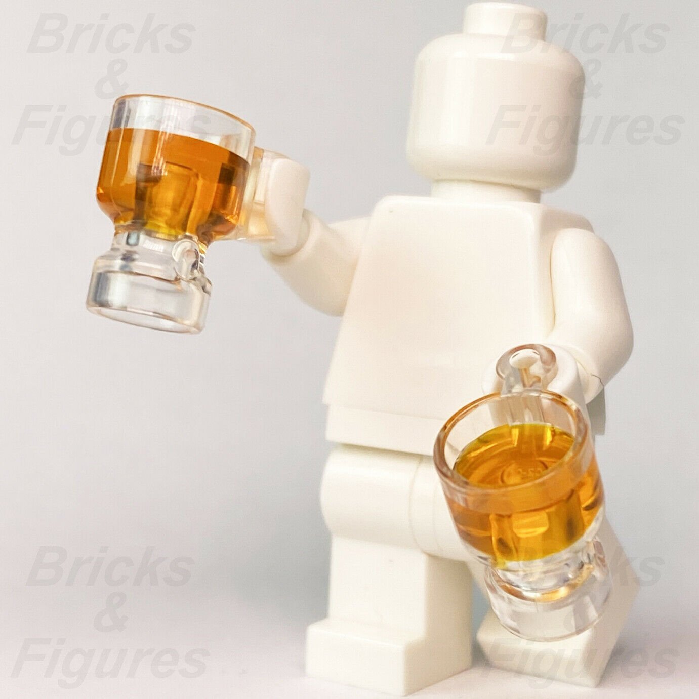 2 x Harry Potter LEGO Stein Cup Drink Pattern Orange Minifigure Part 76388 Bricks Figures