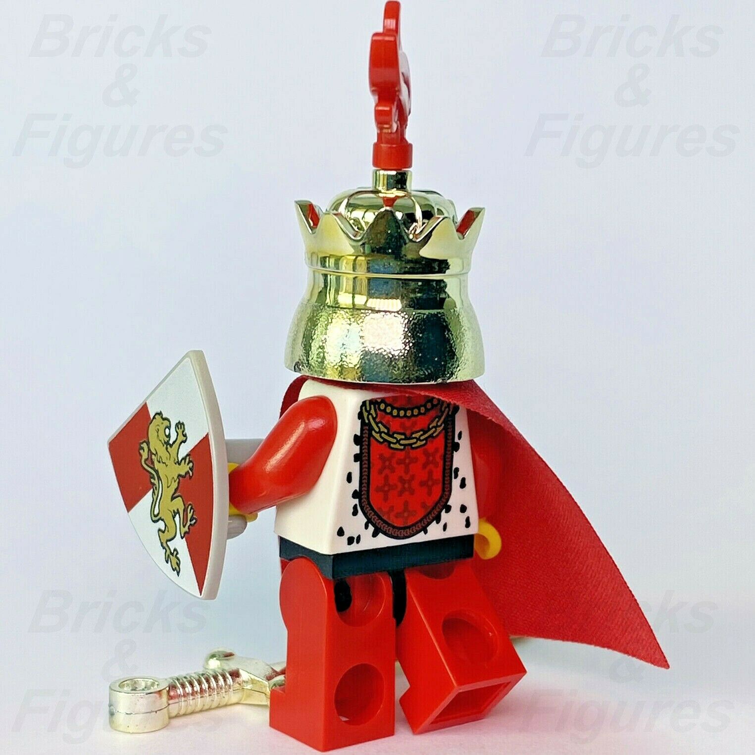 Castle LEGO Lion King with Sword & Shield Kingdoms Minifigure 853373 cas511 - Bricks & Figures