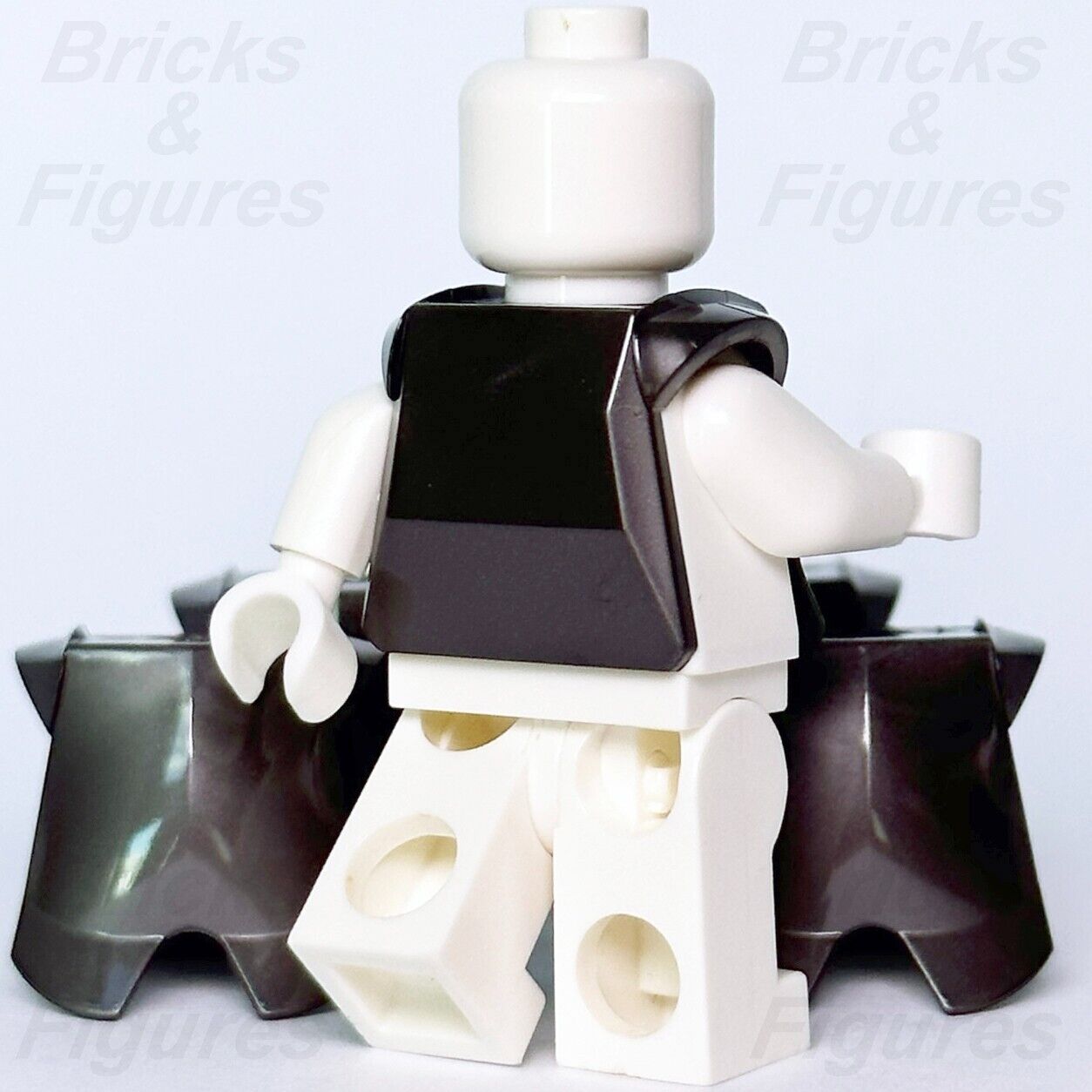 LEGO 5 x Breastplate Armour Castle Knight Minifigure Part Pearl Dark Grey 2587 - Bricks & Figures