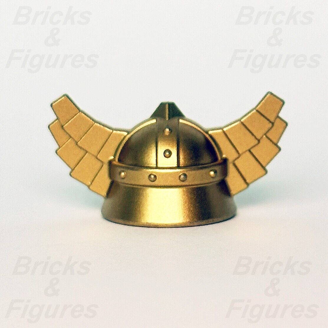 LEGO Helmet with Wings Minifigure Headgear Part Castle Fantasy Era Dwarf 60747 - Bricks & Figures